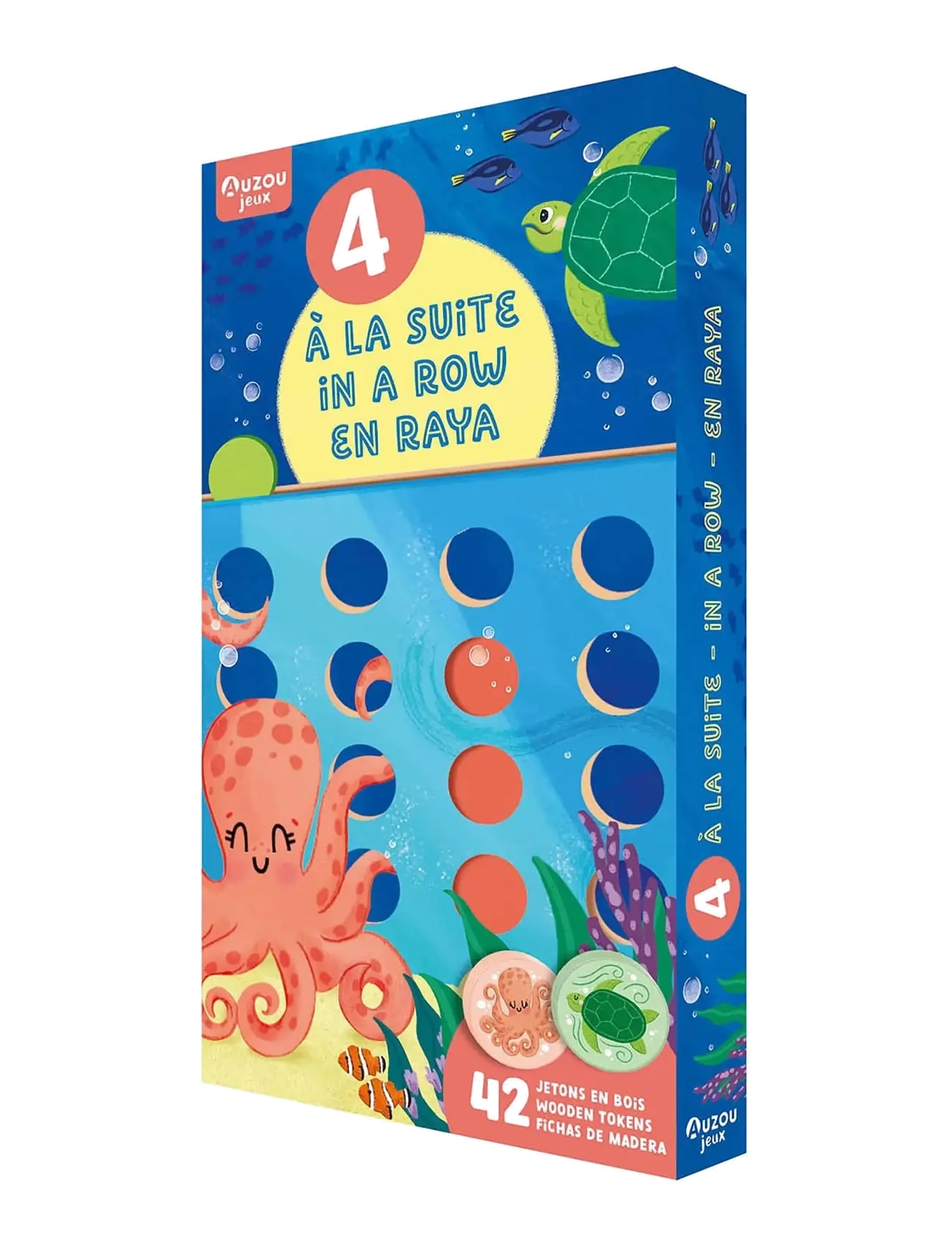 Auzou Game - 4 In A Row, One Size, Multi/patterned, Spil > Brætspil, Børn