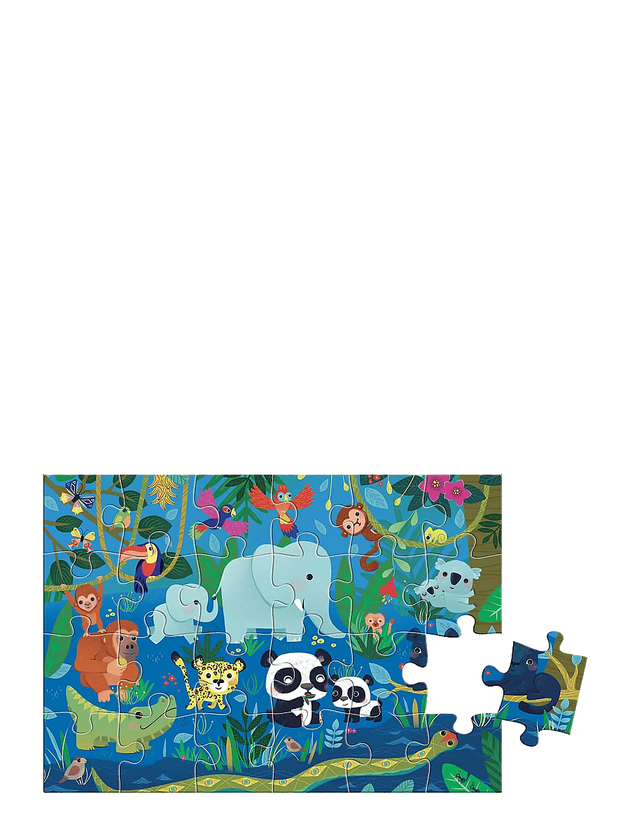 Auzou - Puzzle 24 pcs - Seek & Find - Animals - klassikalised pusled - multi - 2
