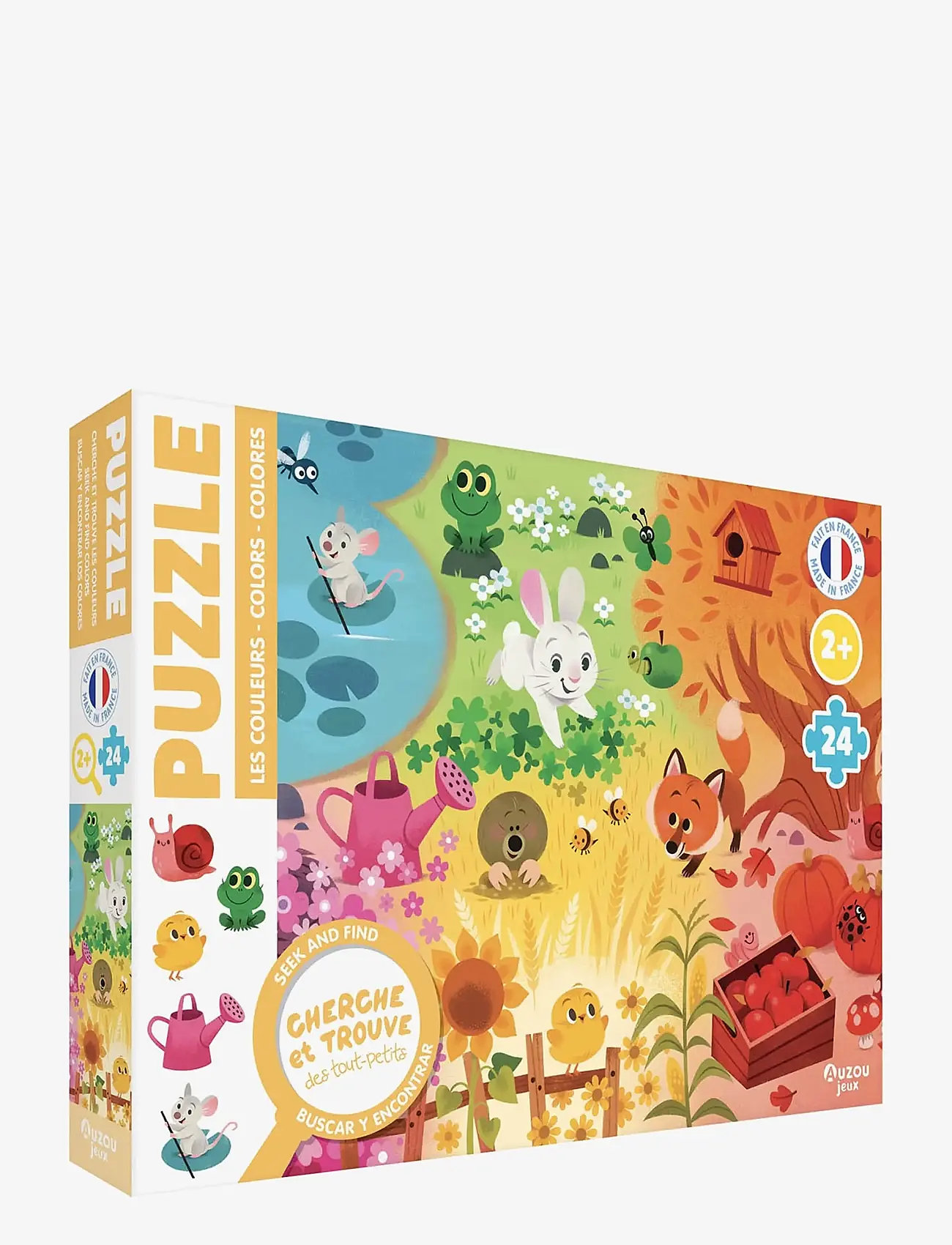 Auzou - Puzzle 24 pcs - Seek & Find - Colours - pedagogical puzzles - multi - 0