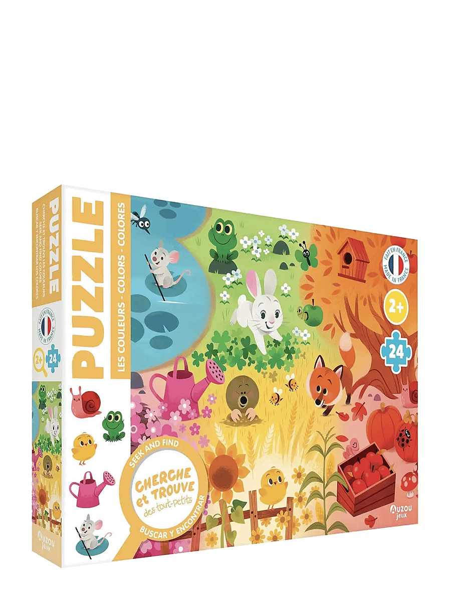 Auzou - Puzzle 24 pcs - Seek & Find - Colours - Õpetlikud pusled - multi - 0