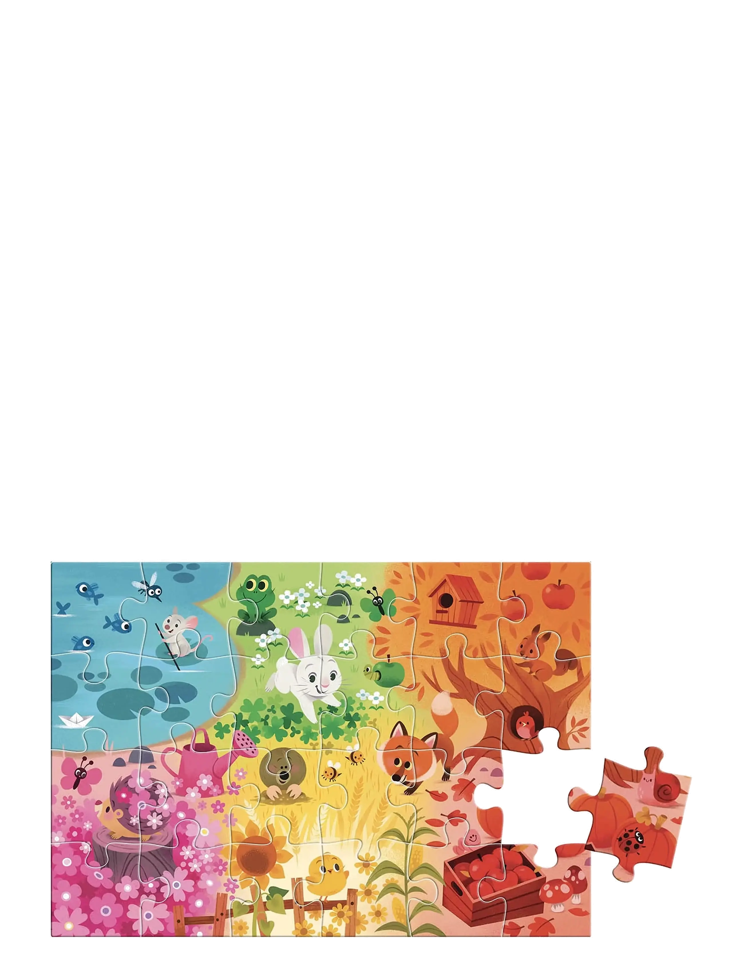 Auzou - Puzzle 24 pcs - Seek & Find - Colours - pædagogiske puslespil - multi - 2