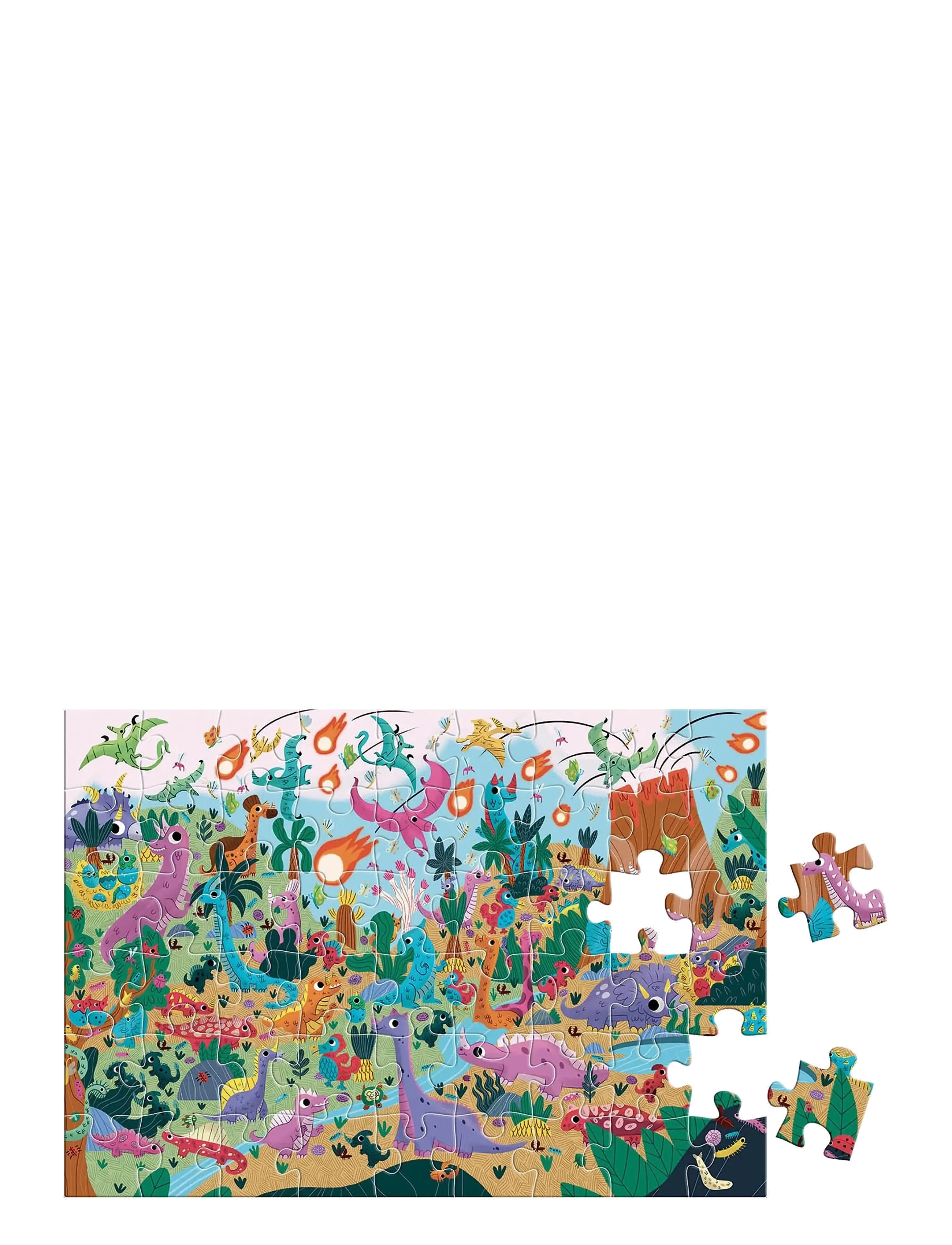 Auzou - Puzzle 54 pcs - Seek & Find - Dinosaurs - klassische puzzles - multi - 2