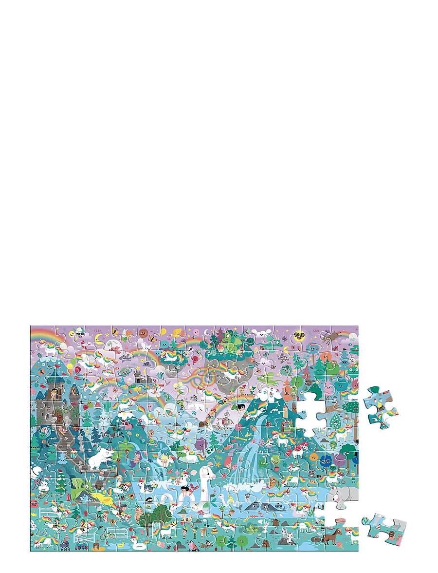 Auzou - Puzzle 100 pcs - Seek & Find - Unicorns - Õpetlikud pusled - multi - 2