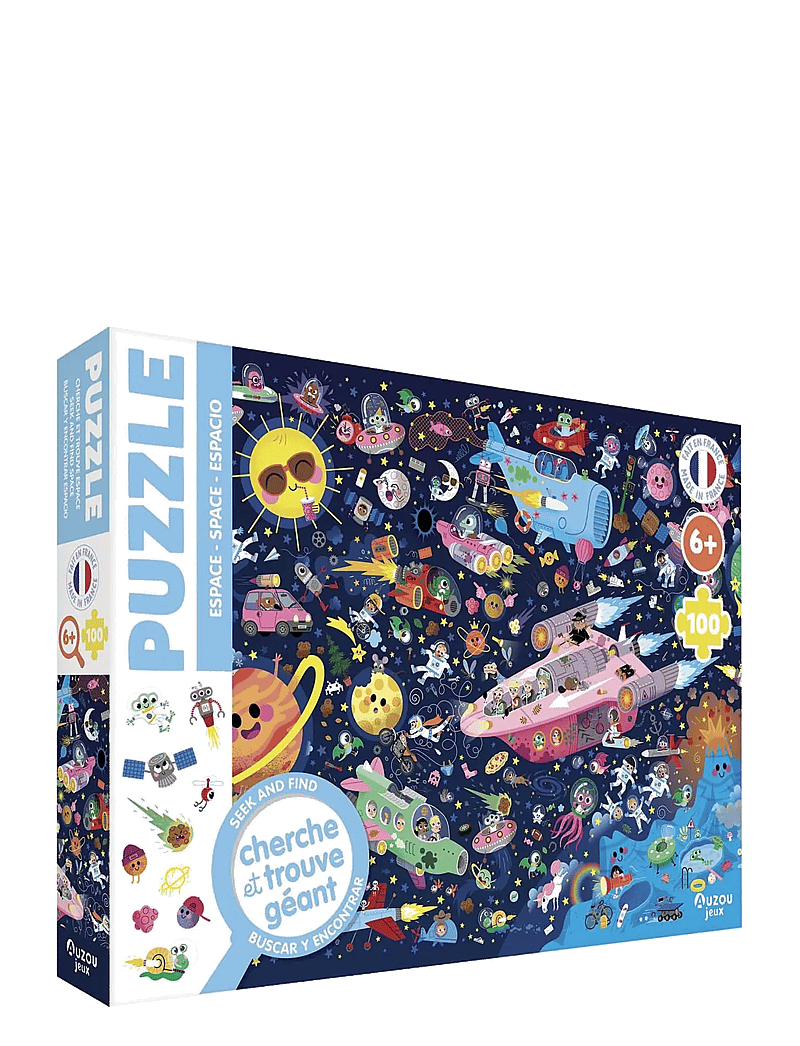 Auzou - Puzzle 100 pcs - Seek & Find - Space - klassische puzzles - multi - 0