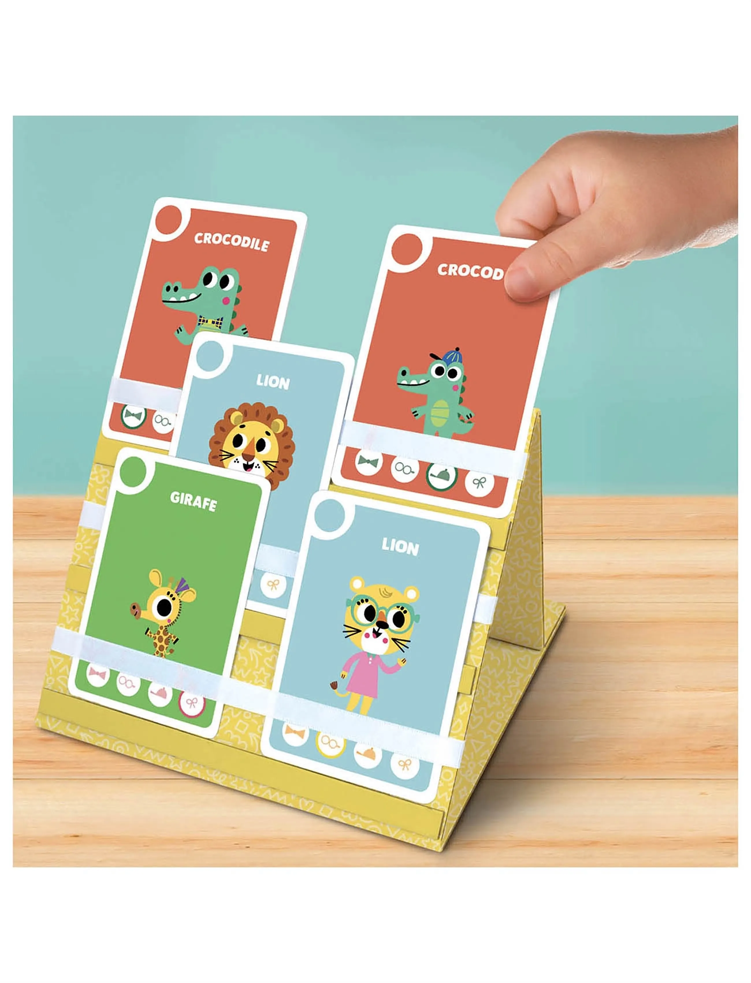 Auzou Card Holder For 9 Cards, Børn, Card Spil, Multi/mønstret, Str: ONE SIZE