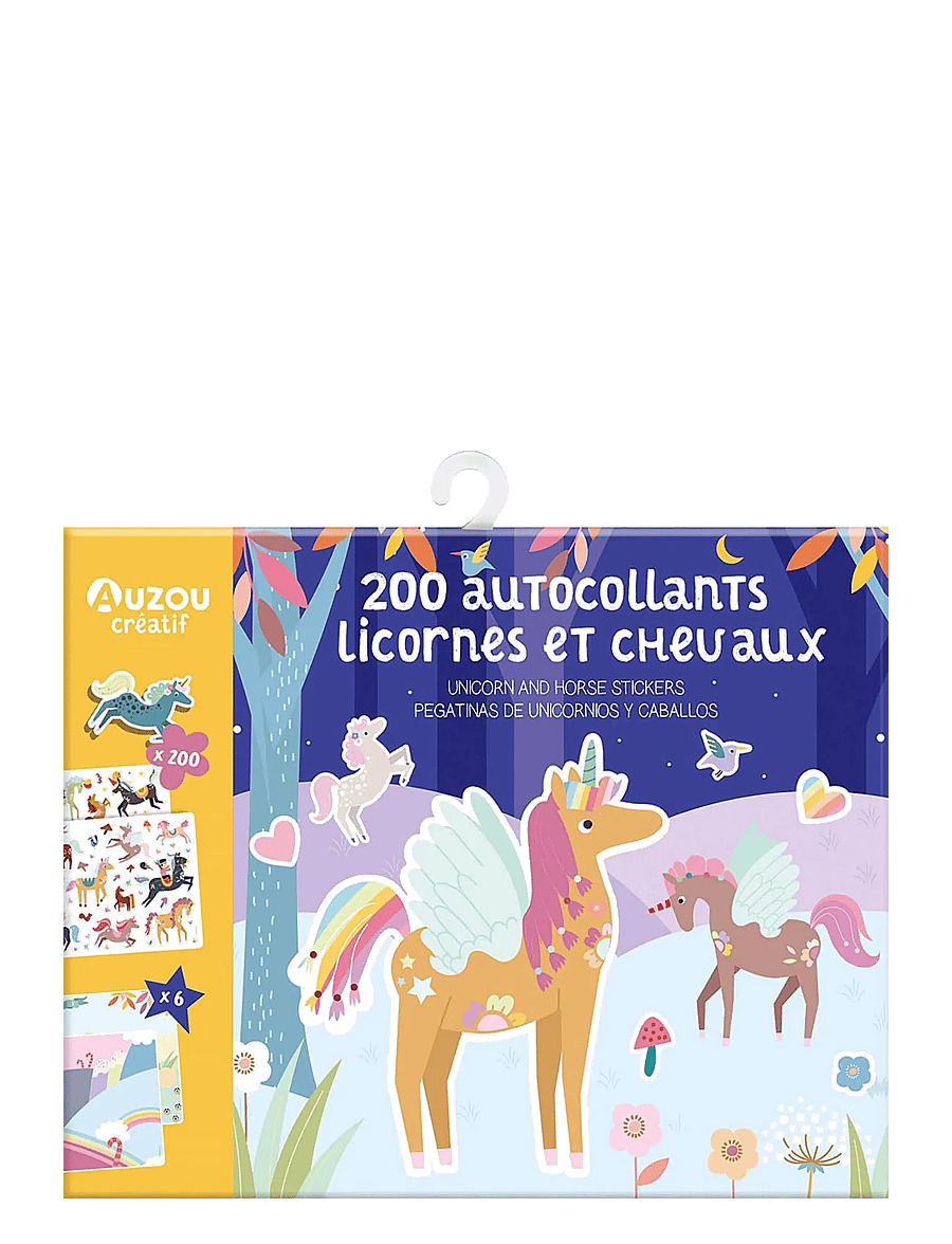 Auzou - Stickers - Unicorns and Horses 200 pcs - aufkleber - multi - 0