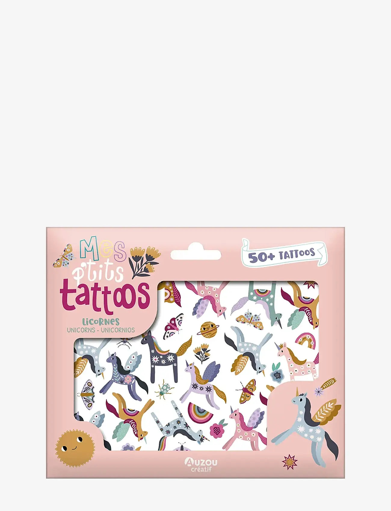 Auzou - Little Tattoos - Unicorns - stickers - pink - 1