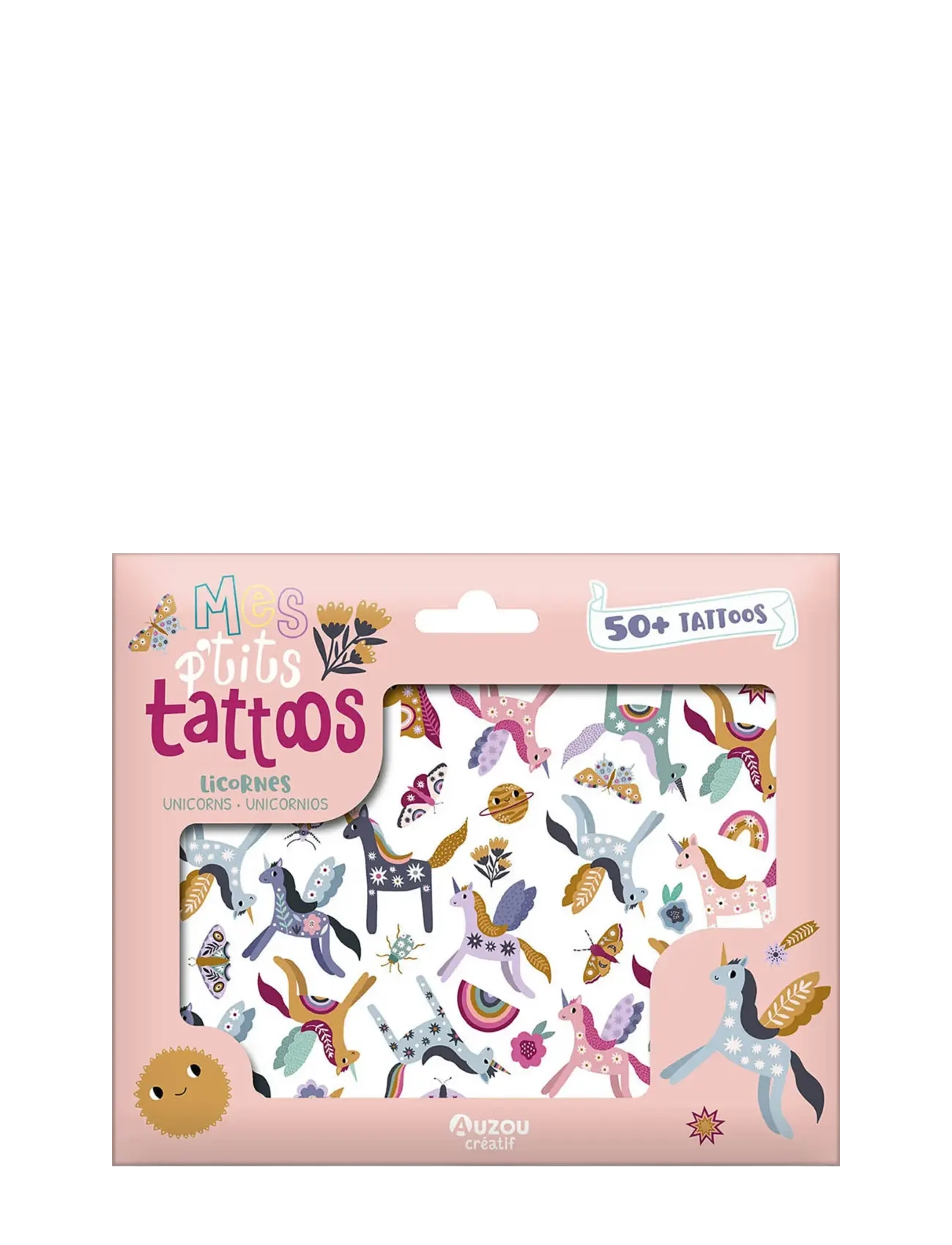 Auzou Little Tattoos - Unicorns - 4 for 3 - PINK / multi