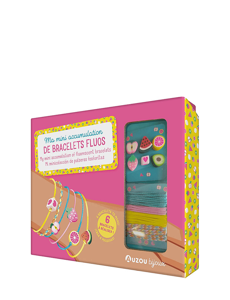 Auzou - Jewellery Factory - Fluorescent Bracelets - bastelset - pink - 0