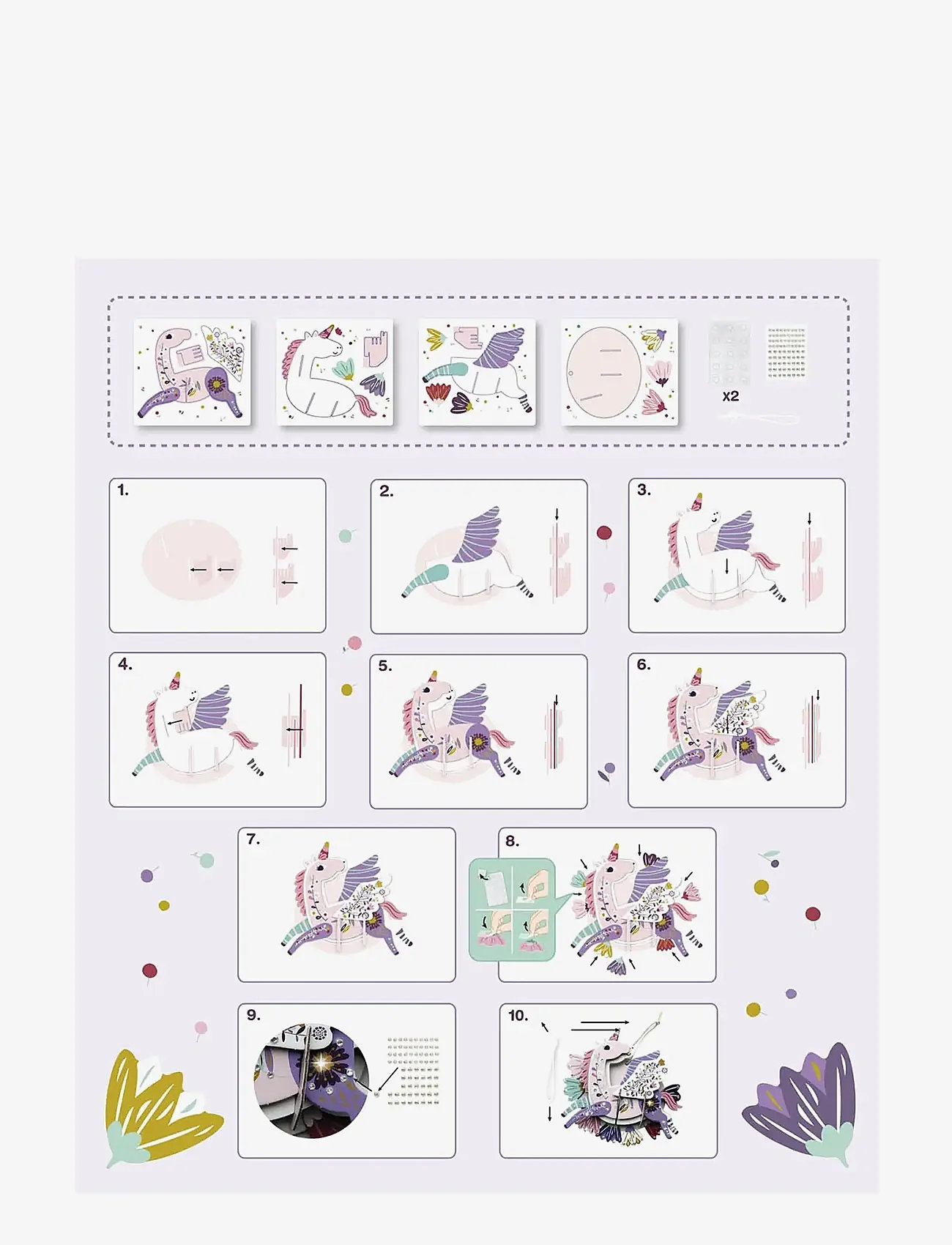 Auzou - Activity Kit - Rhinestone unicorn - bastelset - multi - 2