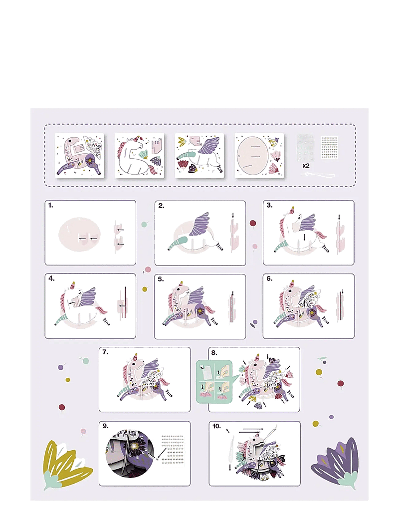 Auzou - Activity Kit - Rhinestone unicorn - bastelset - multi - 2