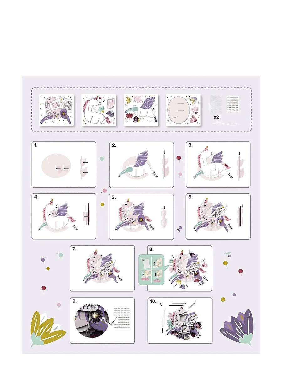 Auzou - Activity Kit - Rhinestone unicorn - bastelset - multi - 2