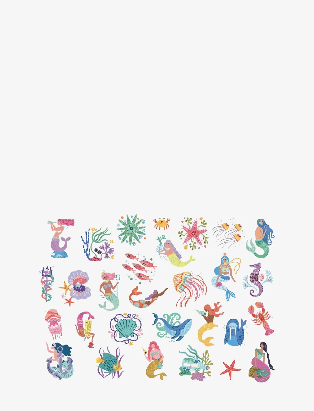 Auzou - Little Tattoos - Mermaids and Oceans - tätoveeringud - blue - 2