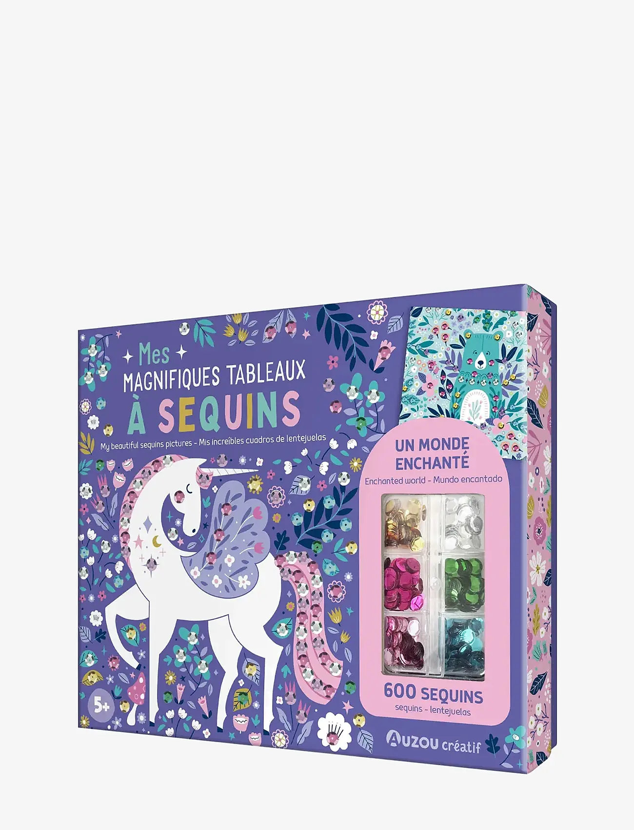 Auzou - Activity Kit - Sequins Art 600 - pysselset - purple - 1