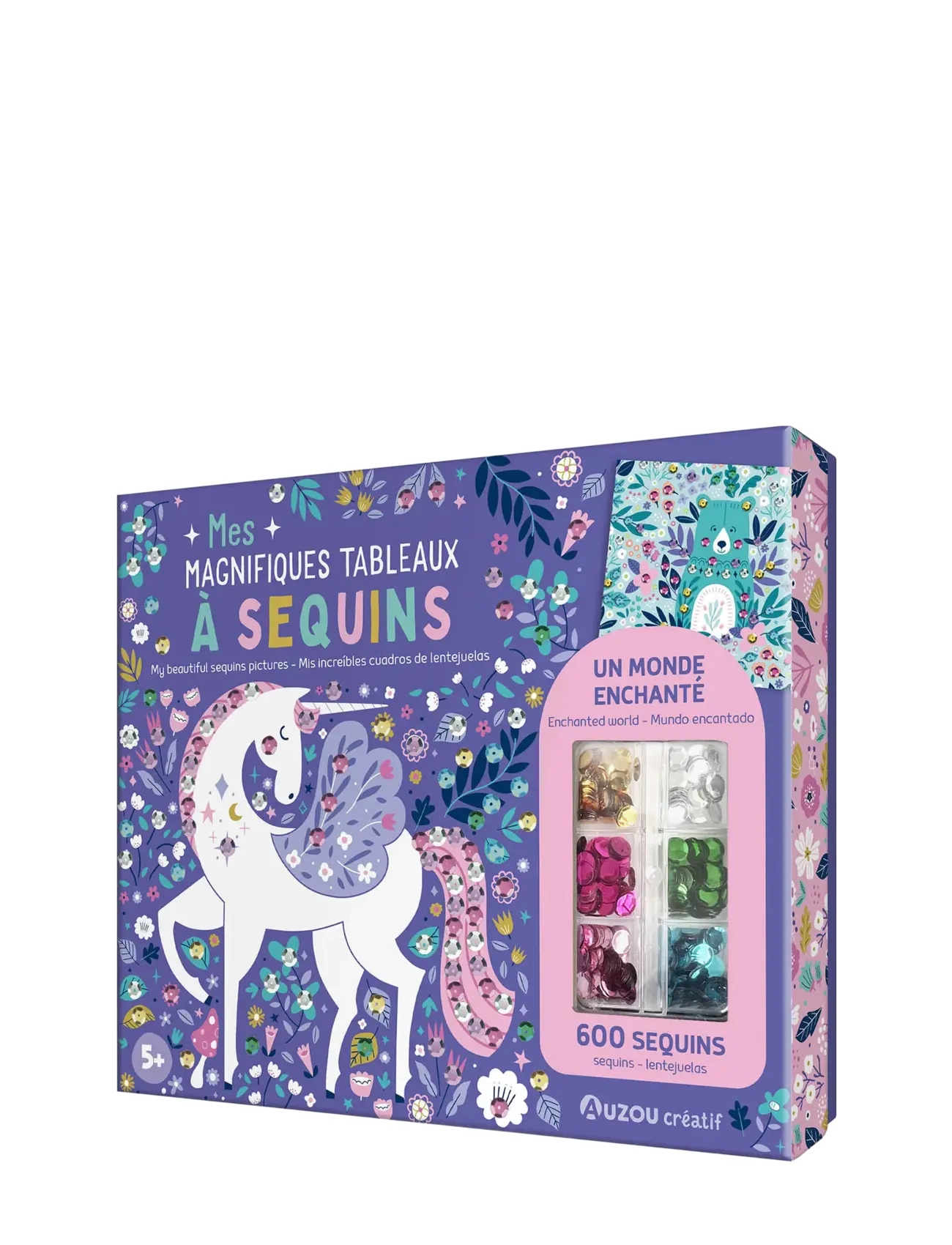 Auzou Activity Kit - Sequins Art 600 - 4 for 3 - PURPLE / multi