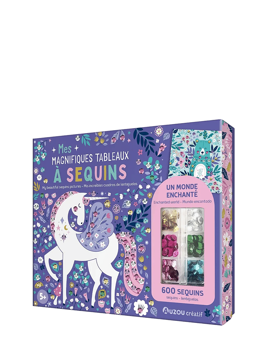 Auzou - Activity Kit - Sequins Art 600 - käsitöökomplekt - purple - 1
