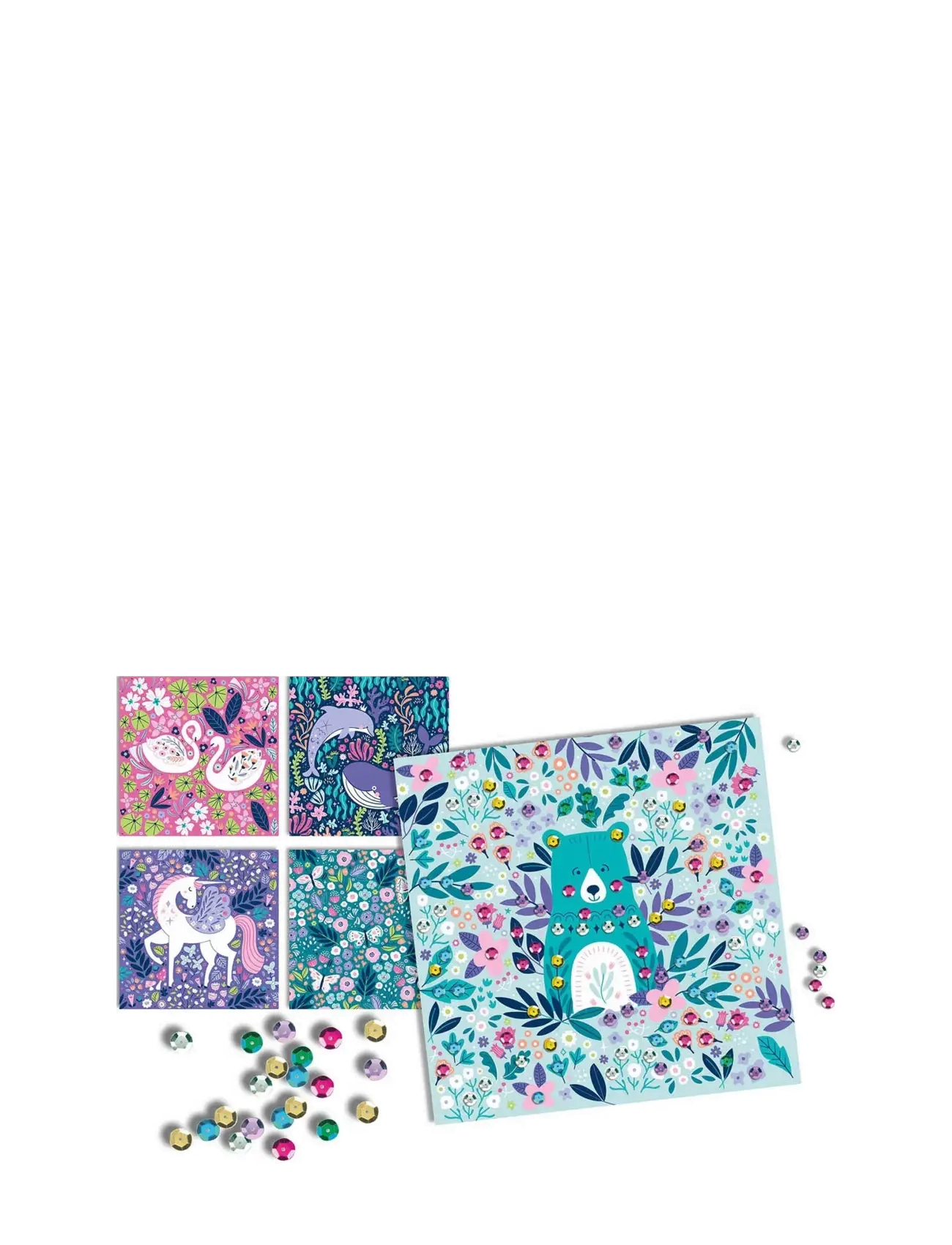 Auzou - Activity Kit - Sequins Art 600 - hobbysett - purple - 2