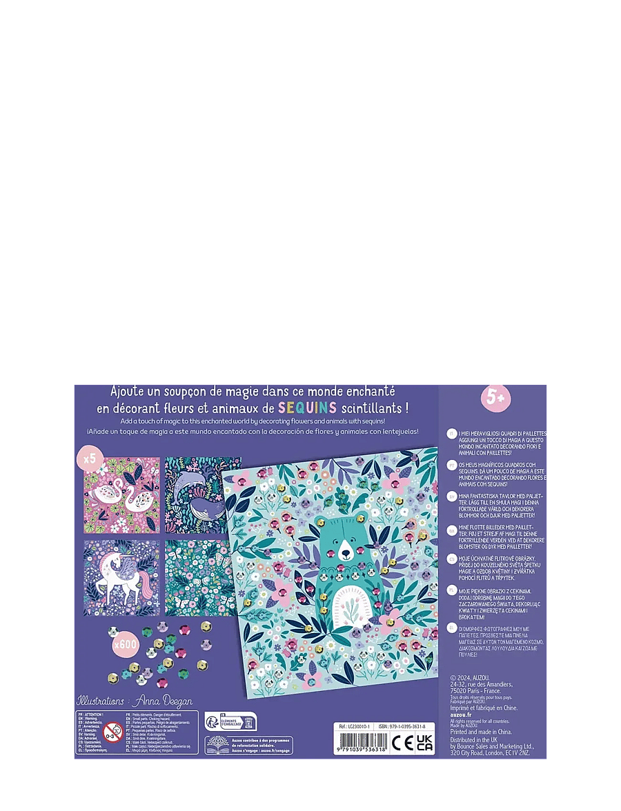 Auzou - Activity Kit - Sequins Art 600 - käsitöökomplekt - purple - 4