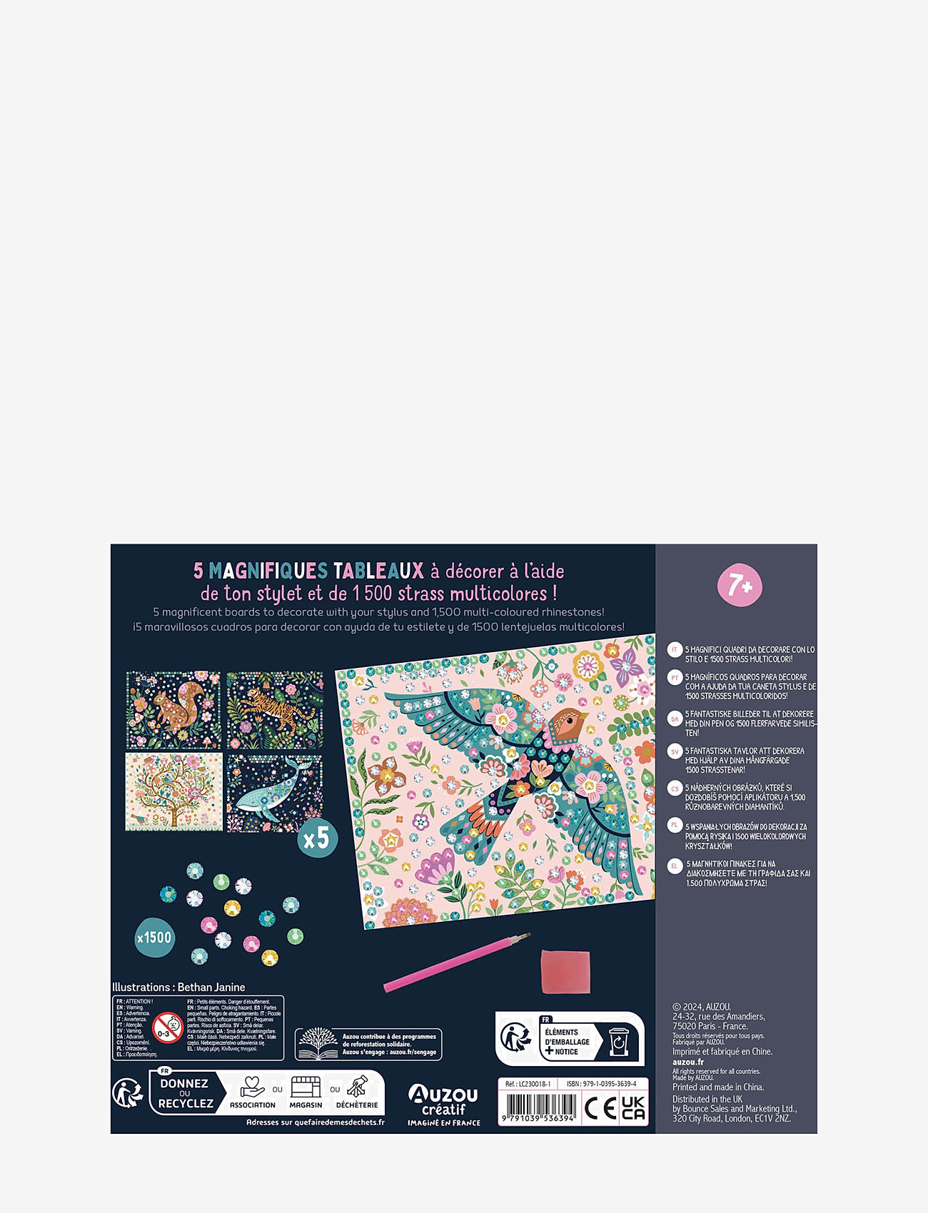 Auzou - Activity Kit - Sequins Art 1500 - craft sets - green - 2