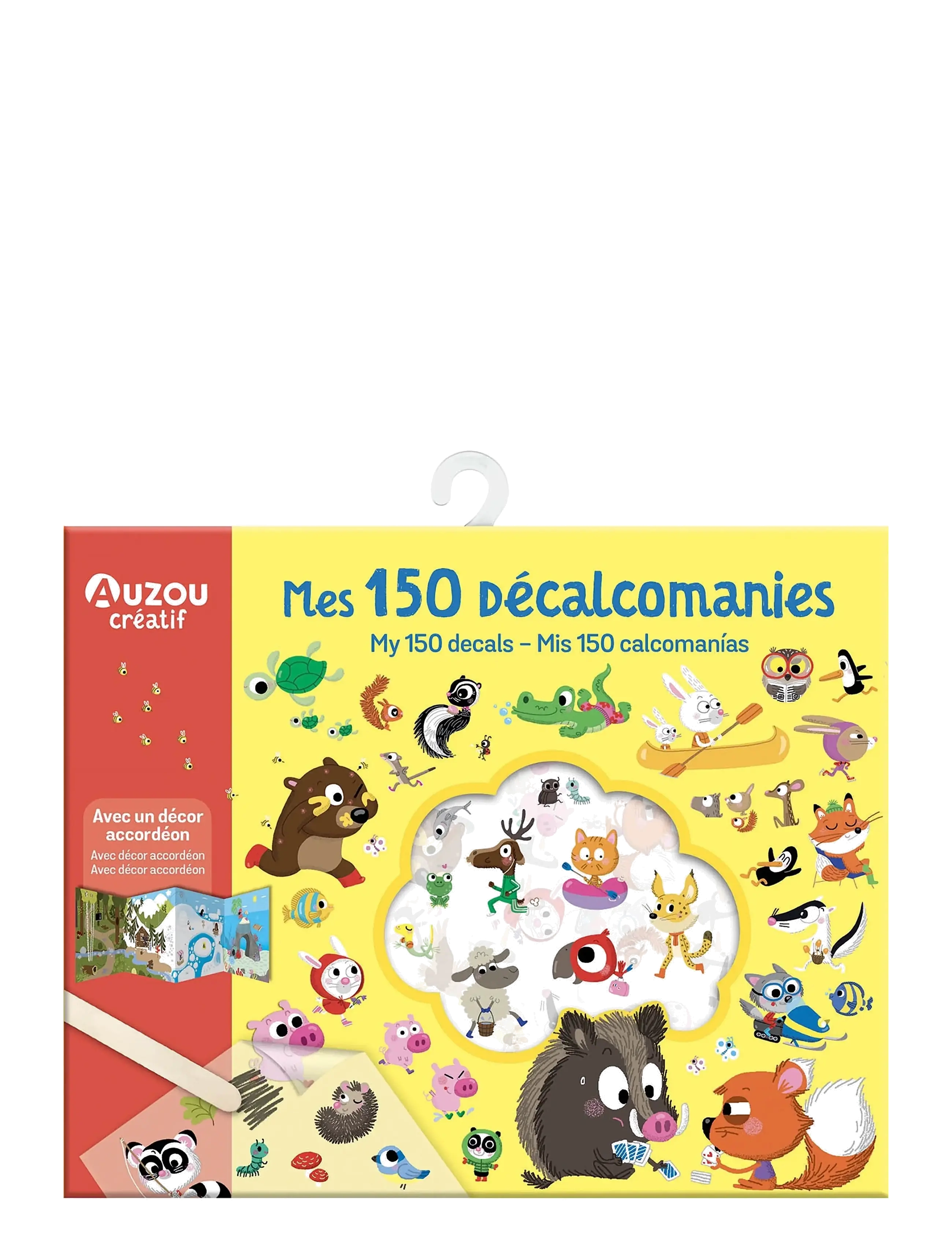 Auzou Activity Kit Transfer Stickers 150 Pcs, One Size, Craft, Mehrfarbig/gemustert - Stickers, Kinder