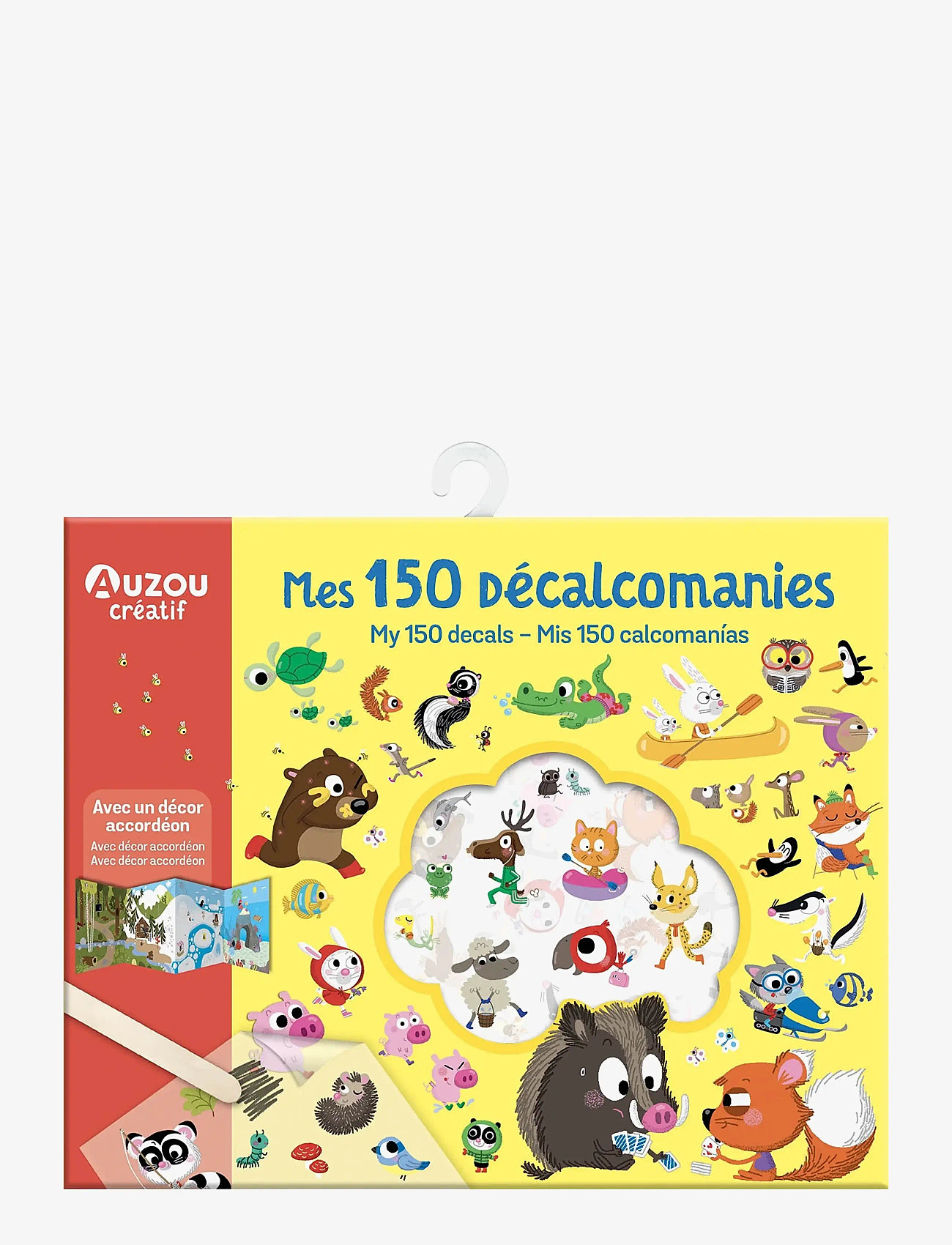 Auzou - Activity Kit - Transfer Stickers 150 pcs - klistermærker - multi - 0