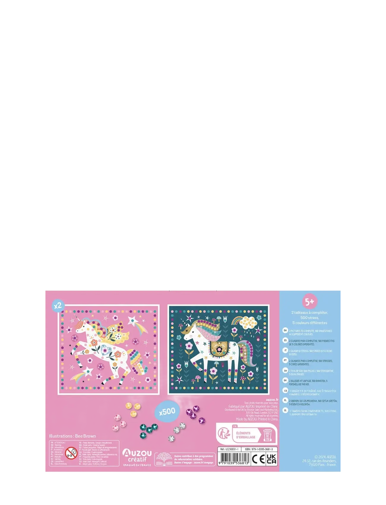 Auzou - Activity Kit - Rhinestone Unicorns - pink - 3
