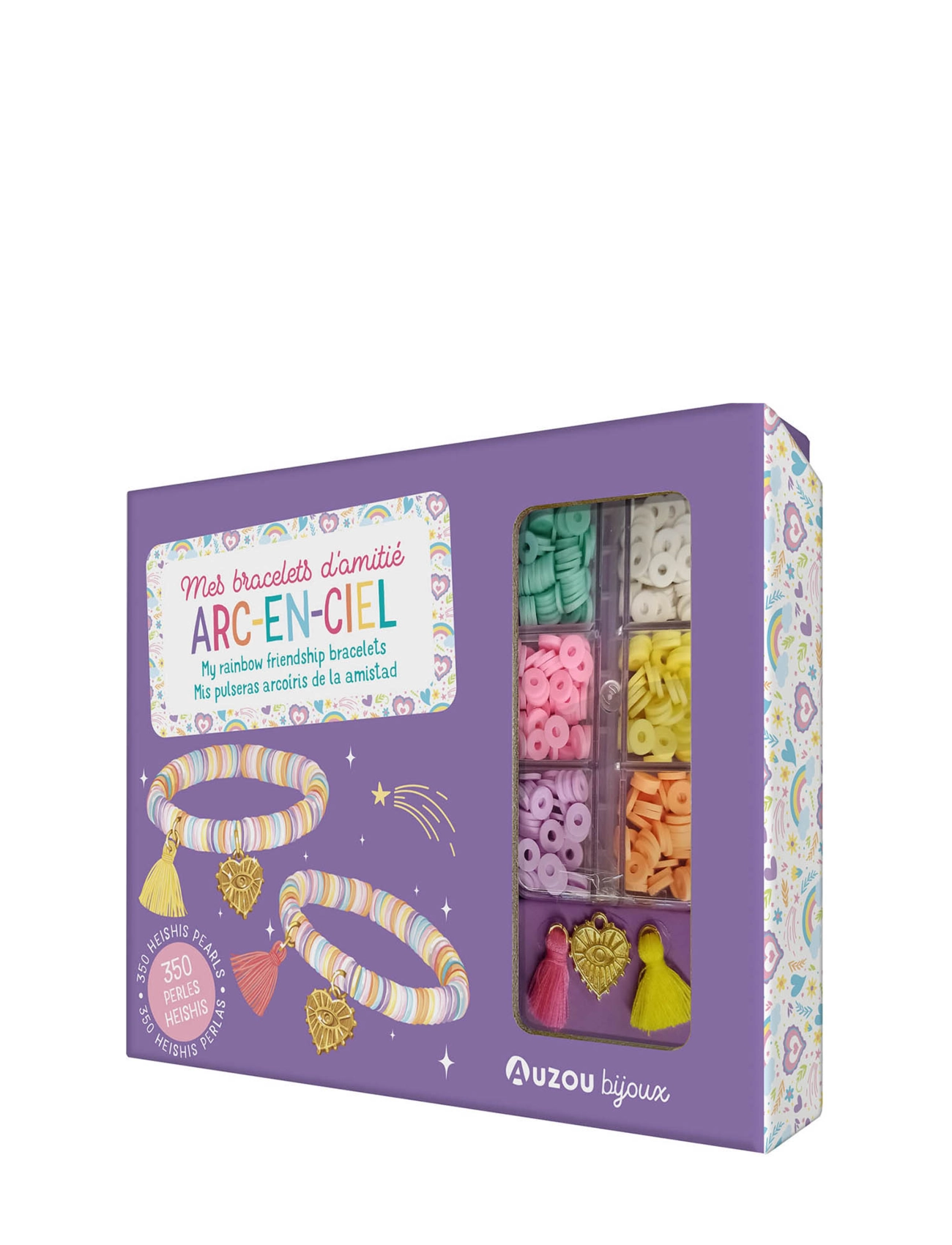 Auzou Jewellery Factory Rainbow Friendship Bracelets, Børn, Jewellery & Tilbehør, Multi/mønstret, Str: ONE SIZE