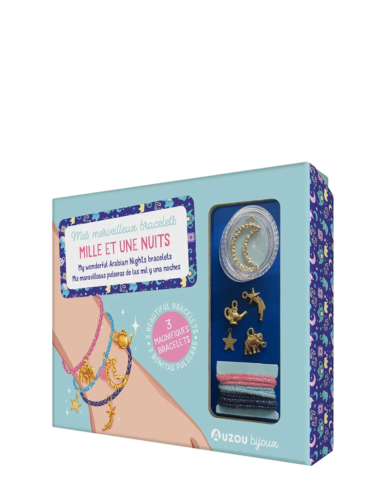 Auzou Jewellery Factory Arabian Nights Bracelets, One Size, Craft, Blau - Craft Sets, Kinder
