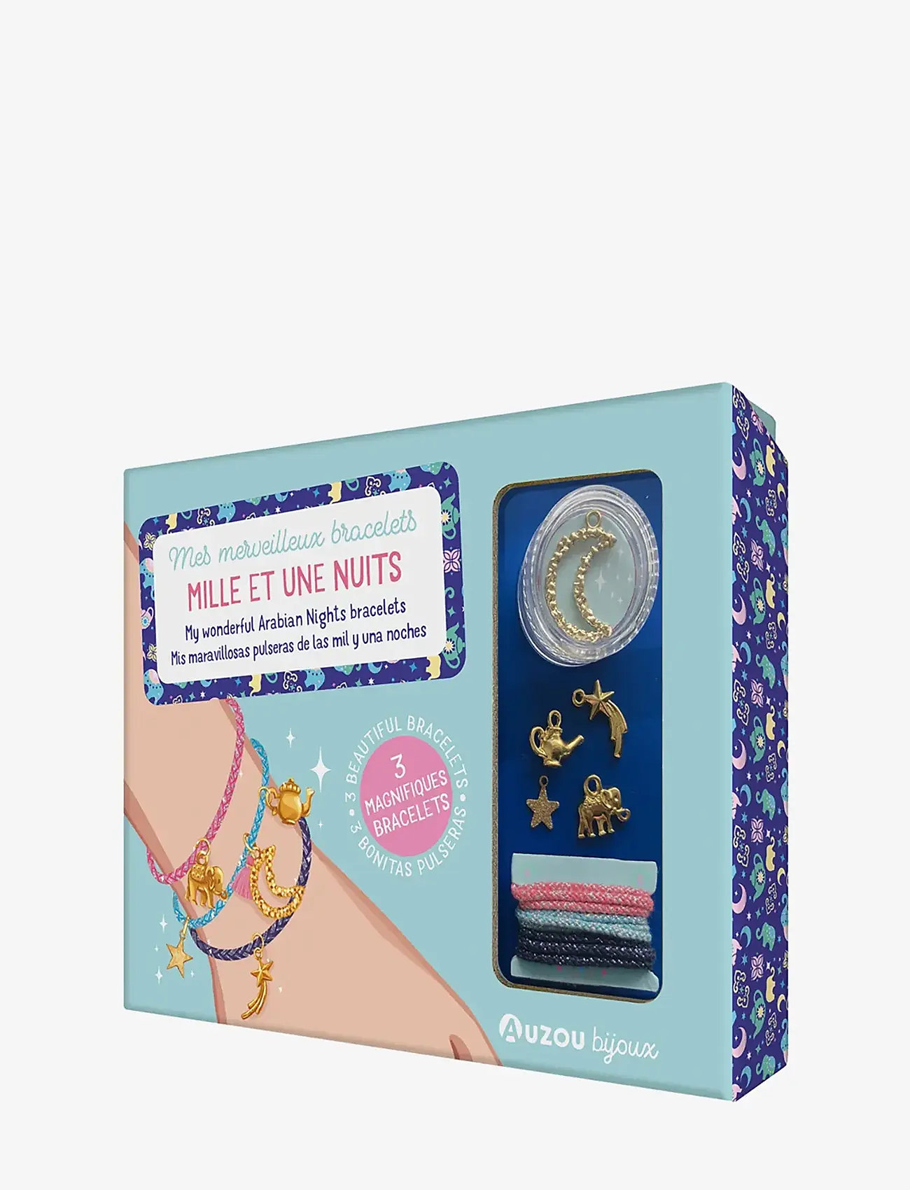 Auzou - Jewellery Factory - Arabian Nights Bracelets - pysselset - blue - 0