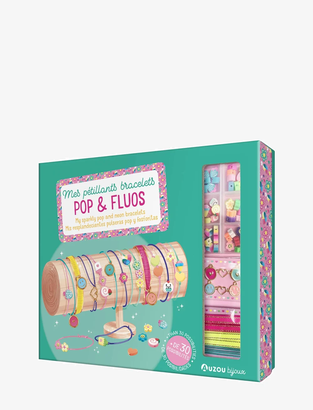 Auzou - Jewellery Factory - Sparkly Pop and Neon Bracelets - schmuck & accessoires - green - 0