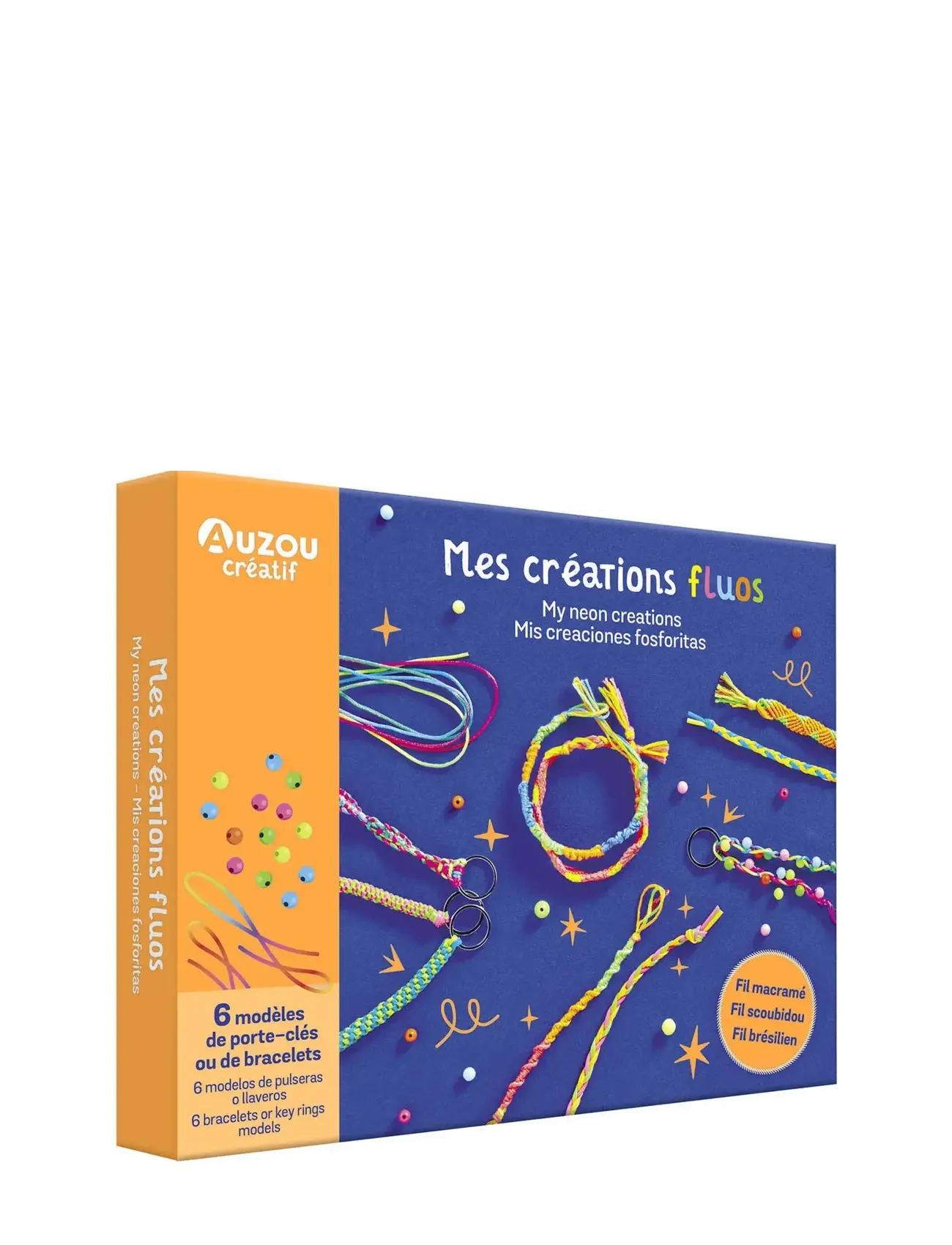 Auzou Activity Kit Neon Creations, One Size, Craft, Mehrfarbig/gemustert - Jewellery & Accessories, Kinder
