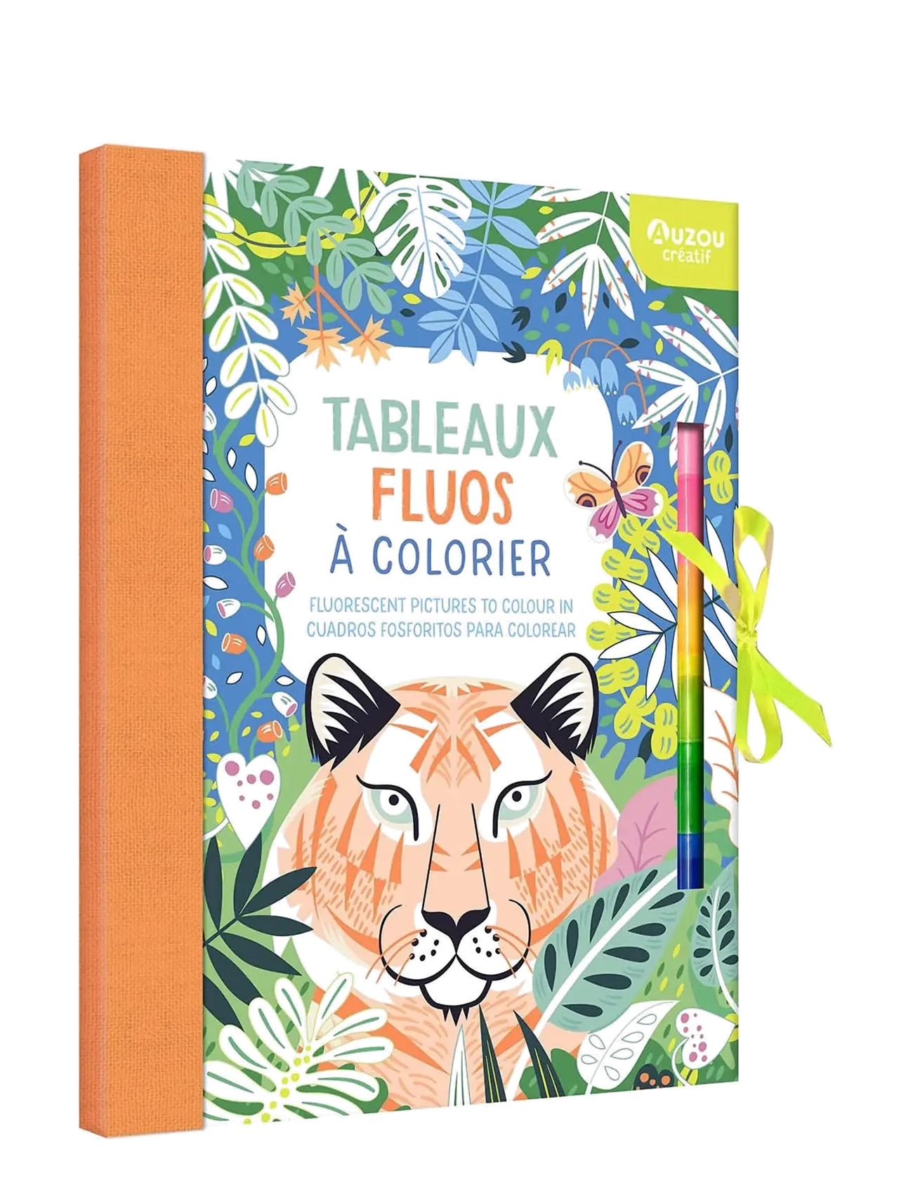 Auzou Colouring Book - Fluorescent Paintings - Coloring & Craft books - MULTI / multi