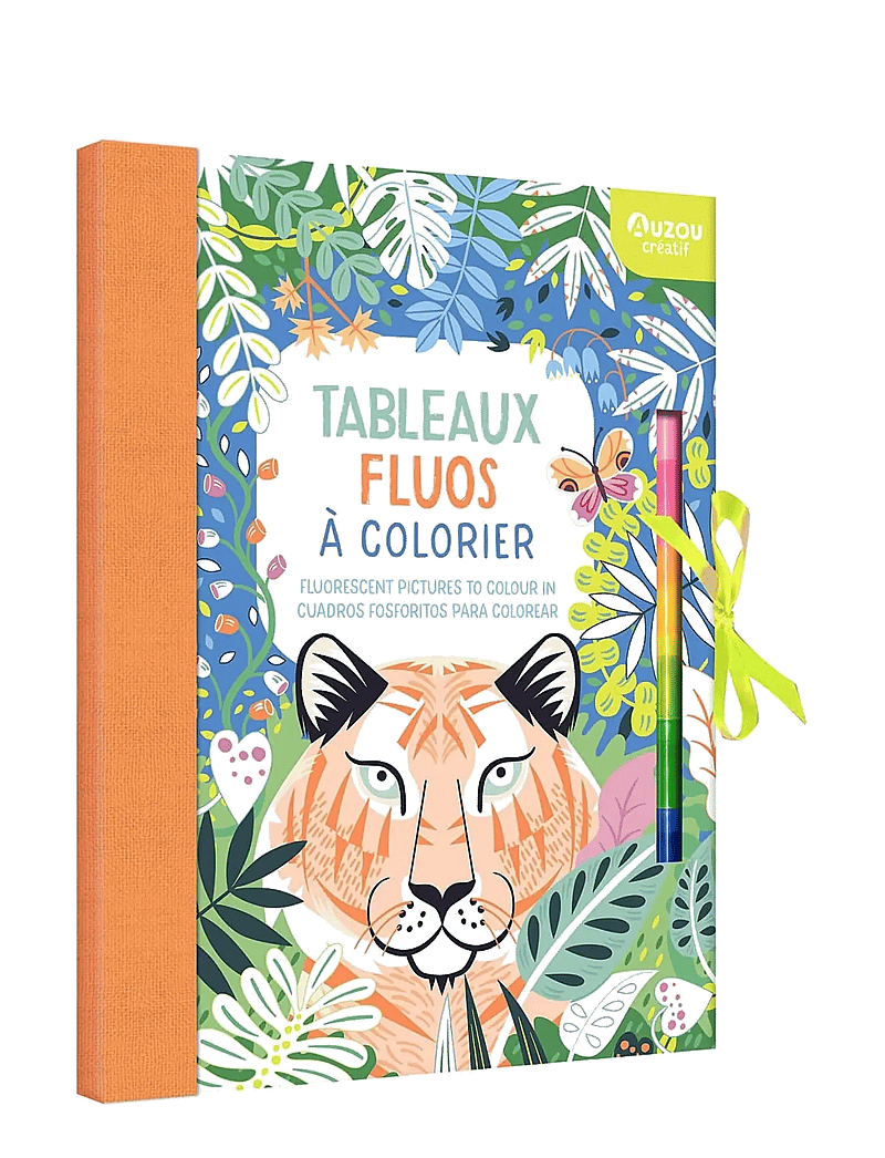 Auzou - Colouring Book - Fluorescent Paintings - värvimis- & käsitööraamatud - multi - 1