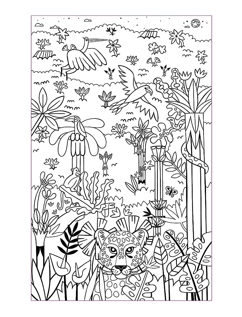 Auzou - Colouring Book - Fluorescent Paintings - värvimis- & käsitööraamatud - multi - 4