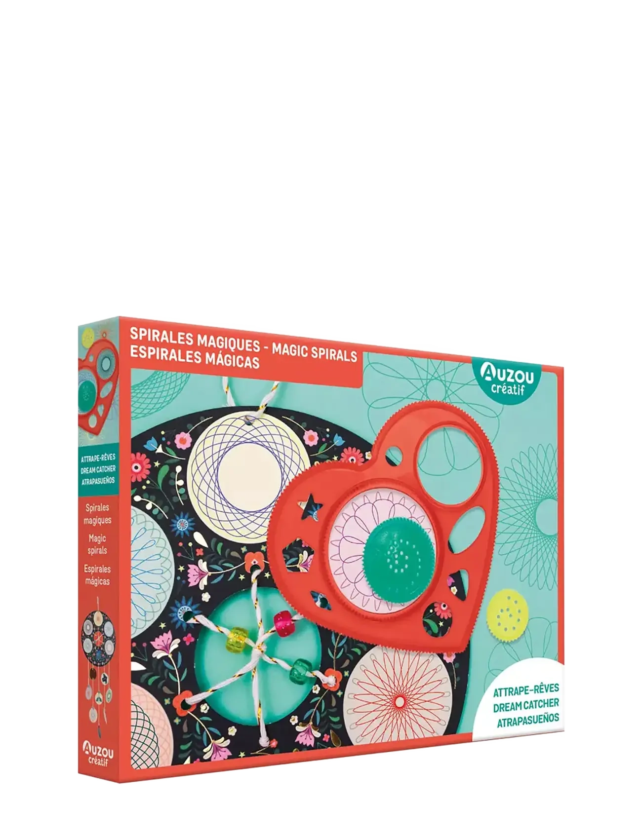 Auzou Artist Kit Magic Spirals, One Size, Craft, Rot - Craft Sets, Kinder