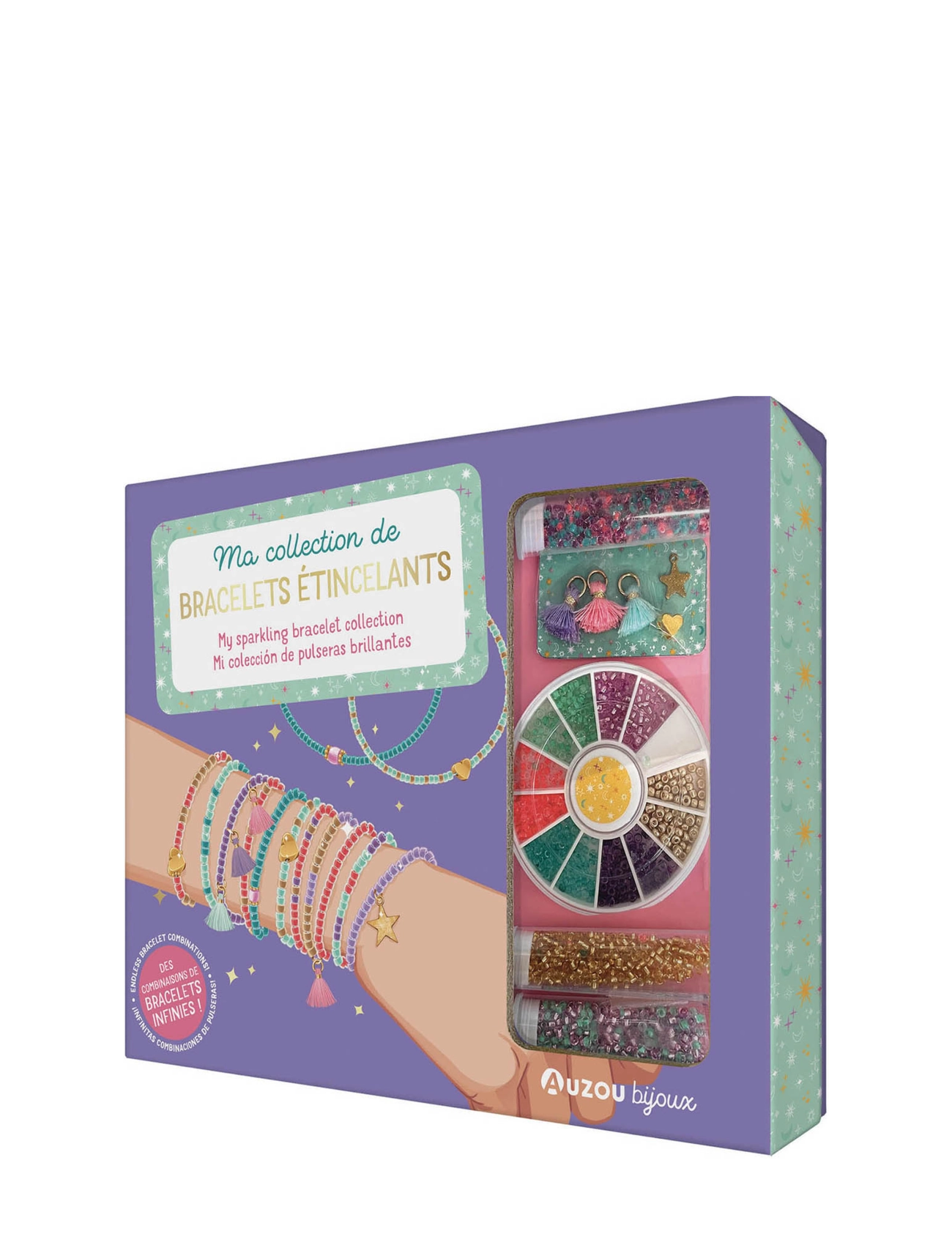 Auzou Jewellery Factory Sparkling Bracelets, Børn, Jewellery & Tilbehør, Multi/mønstret, Str: ONE SIZE