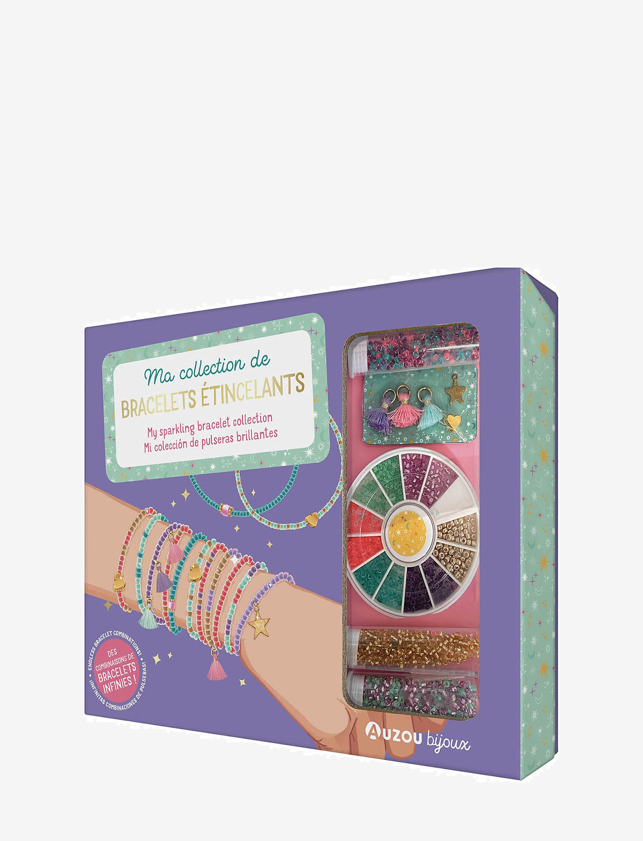 Auzou - Jewellery Factory - Sparkling Bracelets - ehted & aksessuaarid - purple - 0
