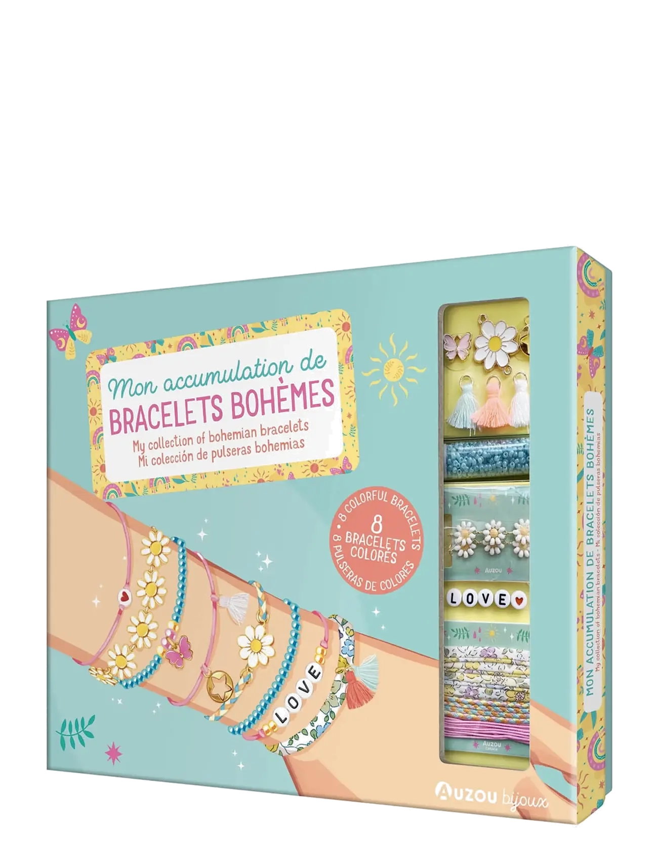 Auzou Jewellery Factory Bohemian Bracelets Big Kit, Børn, Jewellery & Tilbehør, Multi/mønstret, Str: ONE SIZE