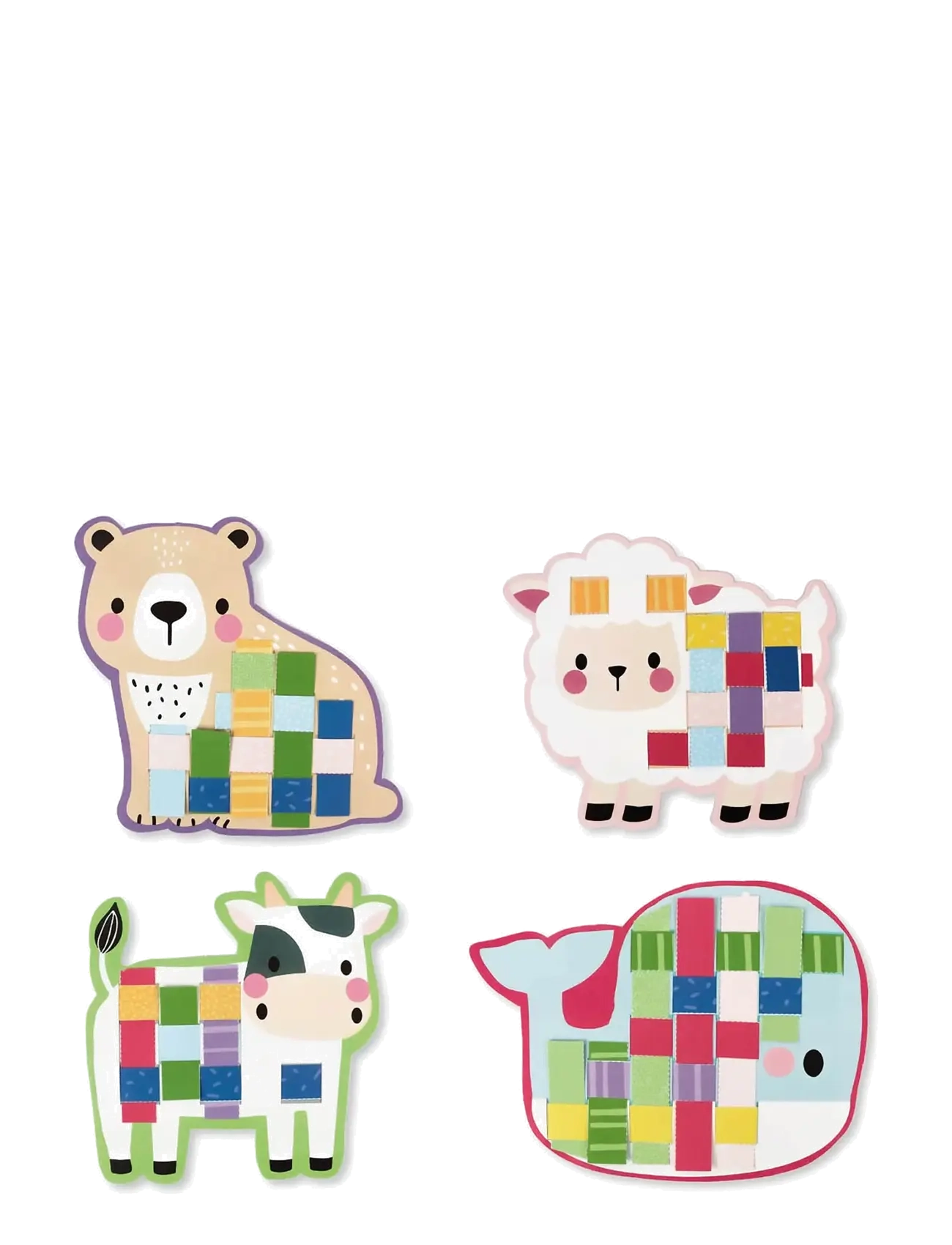 Auzou - Activity Kit - Cutting and Braiding - Animals - pysselset - multi - 2