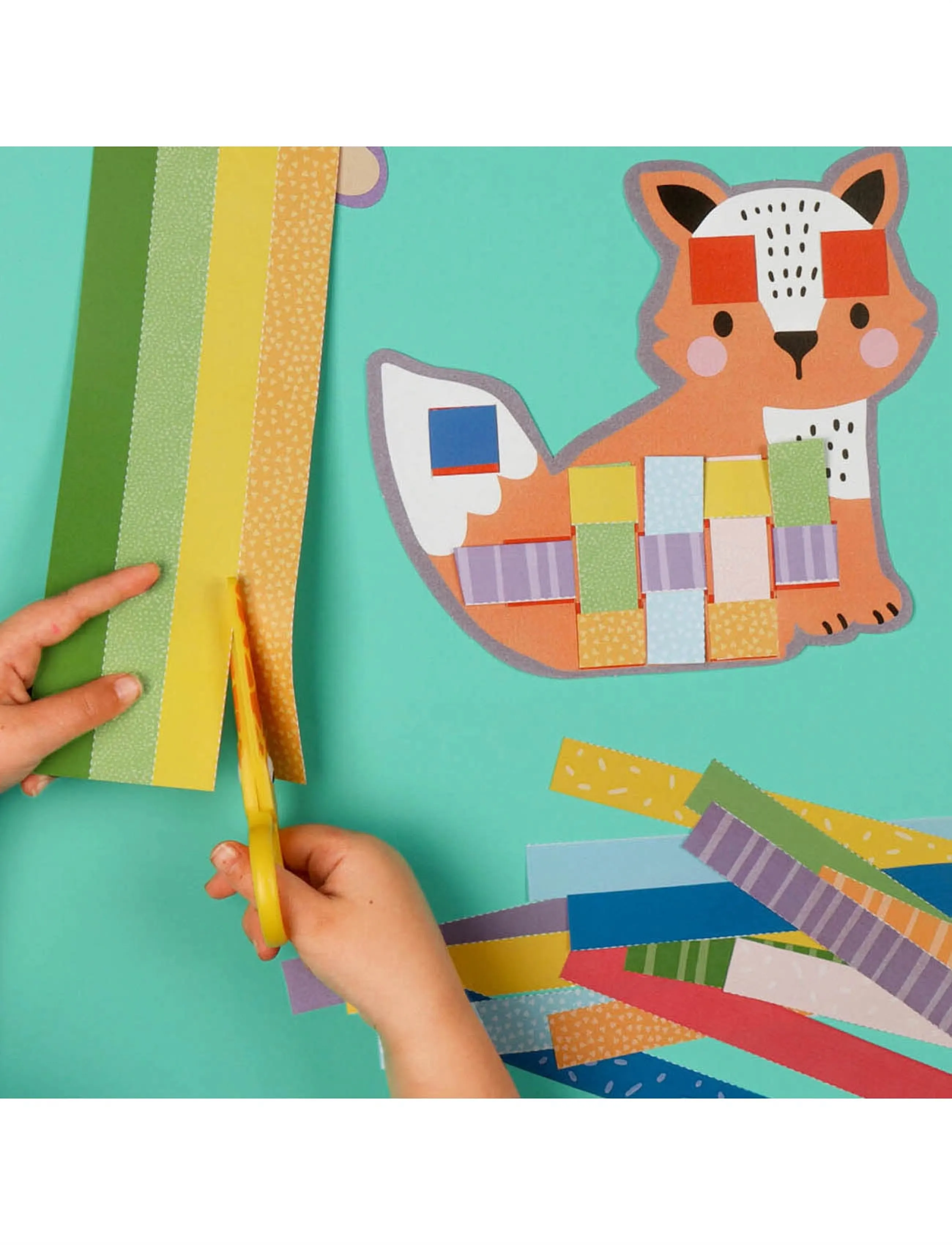 Auzou Activity Kit Cutting And Braiding Animals, One Size, Craft, Mehrfarbig/gemustert - Craft Sets, Kinder