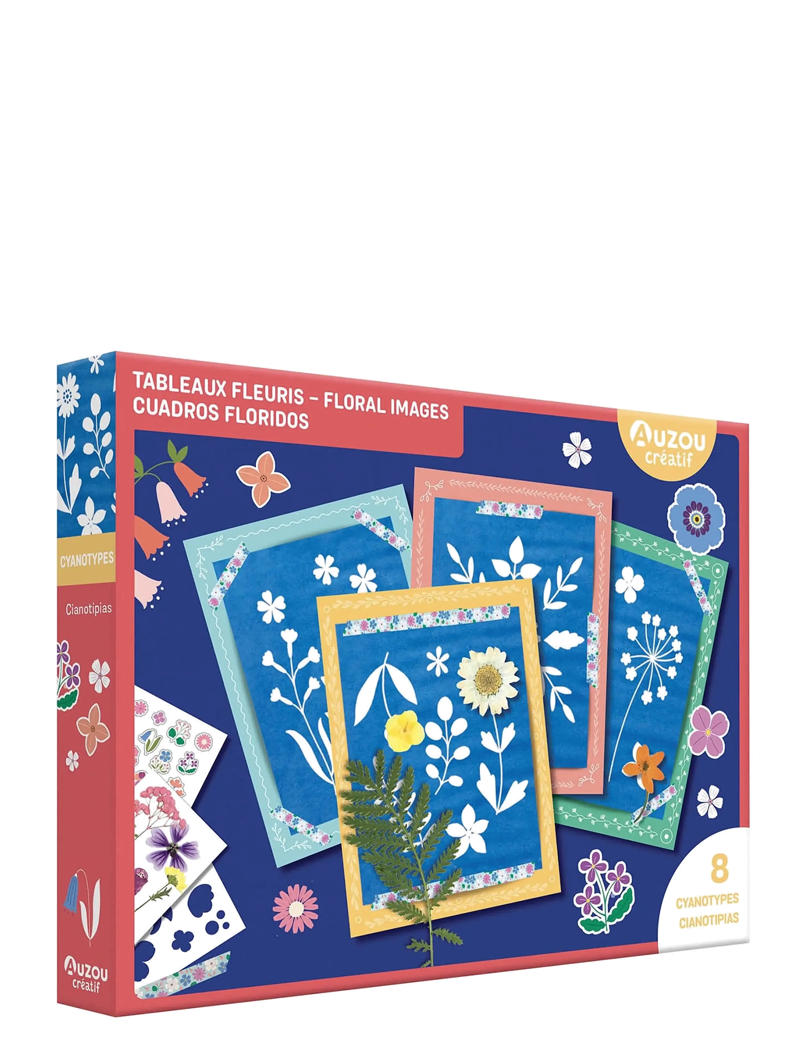 Auzou Artist Kit Flowered Pictures, One Size, Craft, Mehrfarbig/gemustert - Craft Sets, Kinder