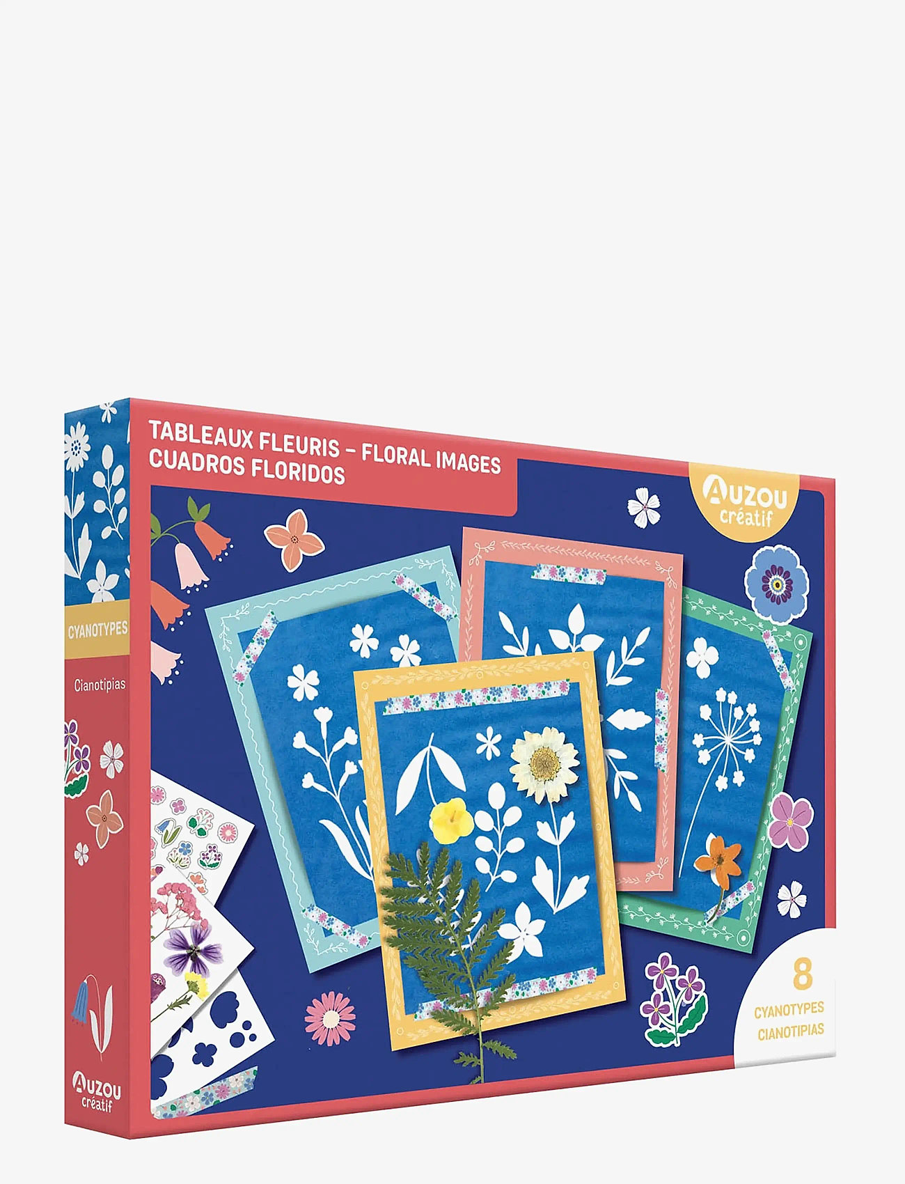 Auzou - Artist Kit - Flowered pictures - kreasæt - multi - 0