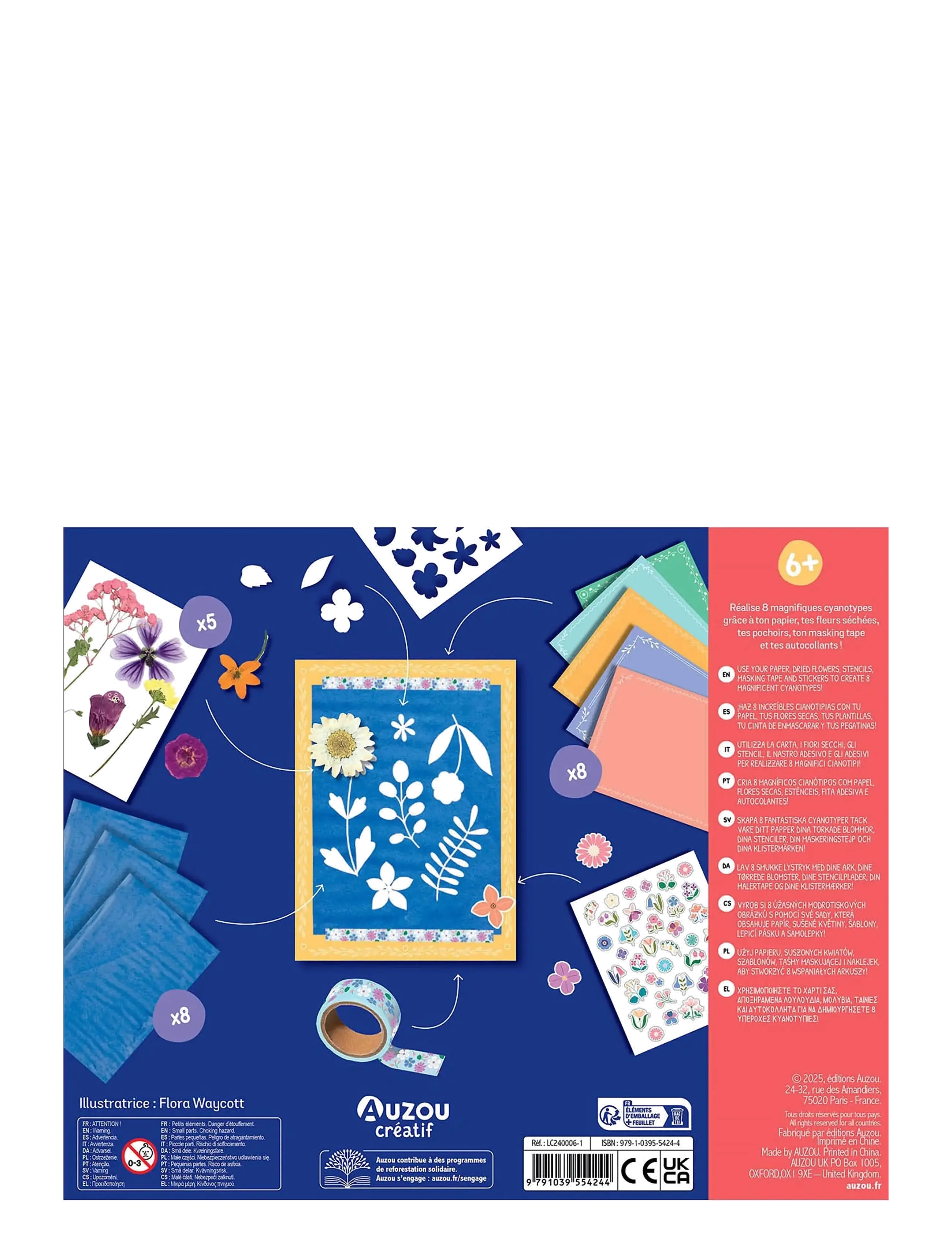 Auzou - Artist Kit - Flowered pictures - kreasæt - multi - 1