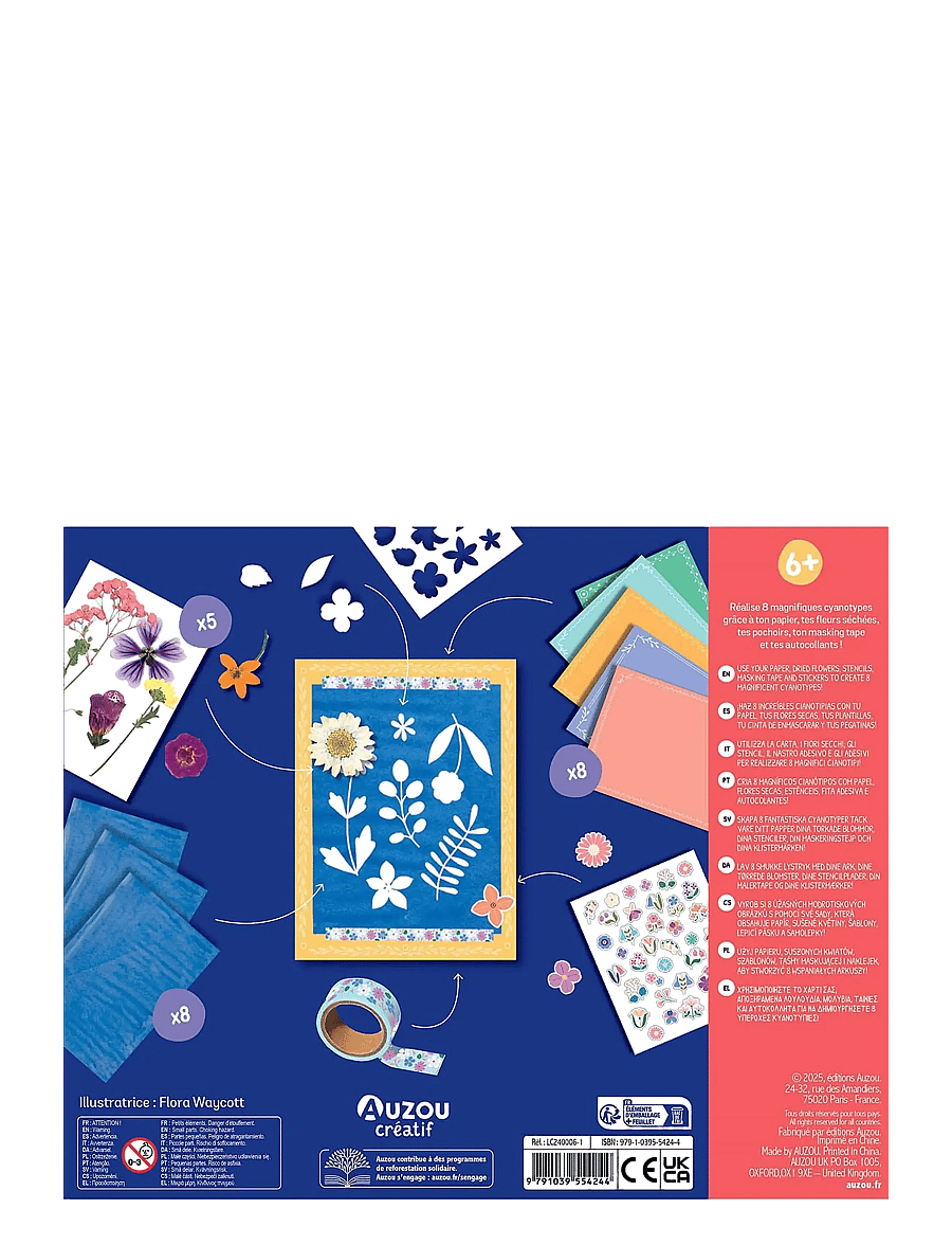 Auzou - Artist Kit - Flowered pictures - käsitöökomplekt - multi - 1