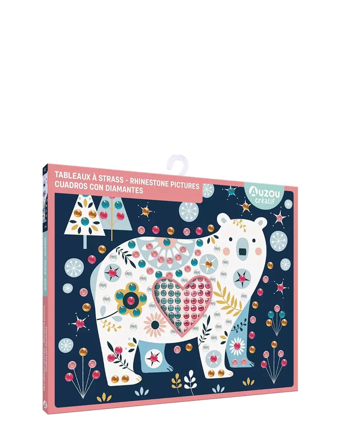 Auzou Activity Kit - Rhinestone Pictures, One Size, Multi/patterned, Håndværk > Håndværkssæt, Børn