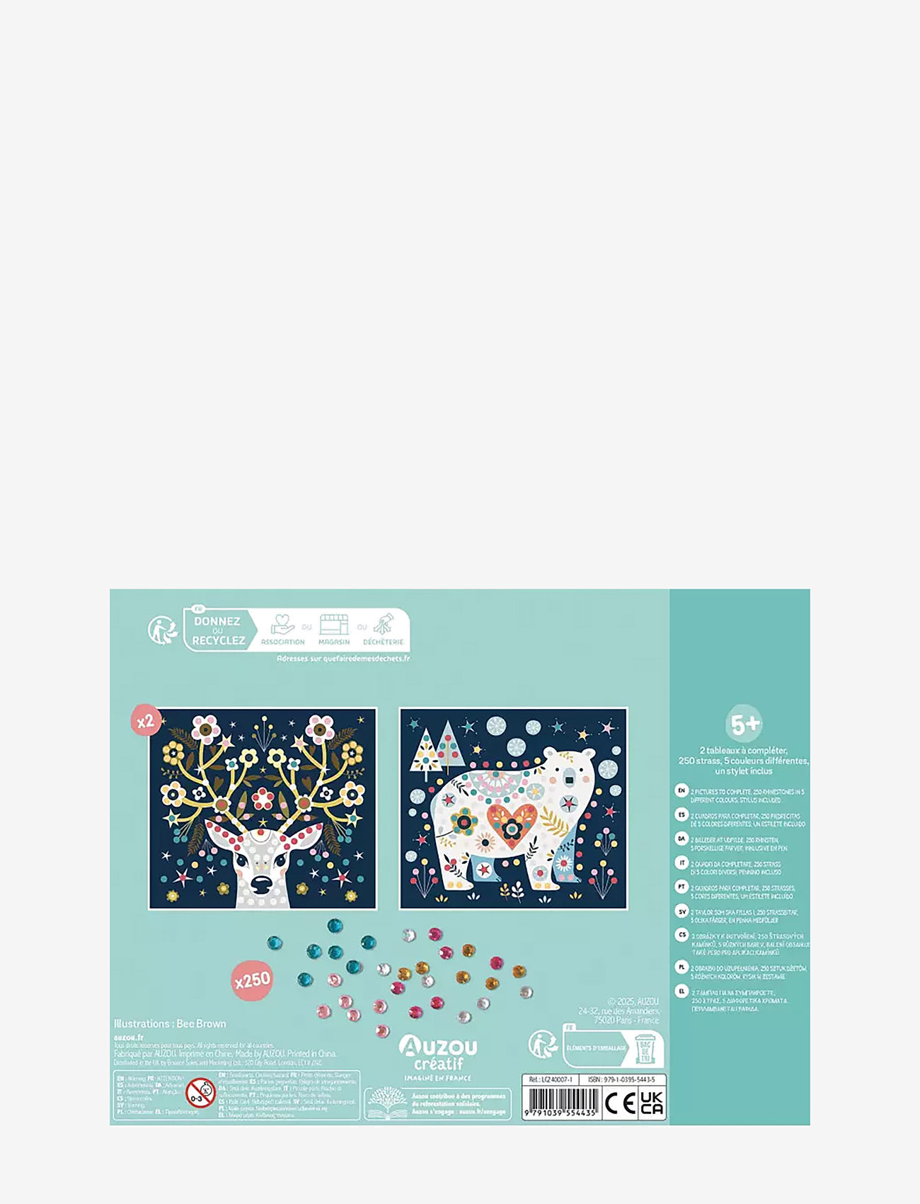 Auzou - Activity Kit - Rhinestone pictures - käsitöökomplekt - white - 1