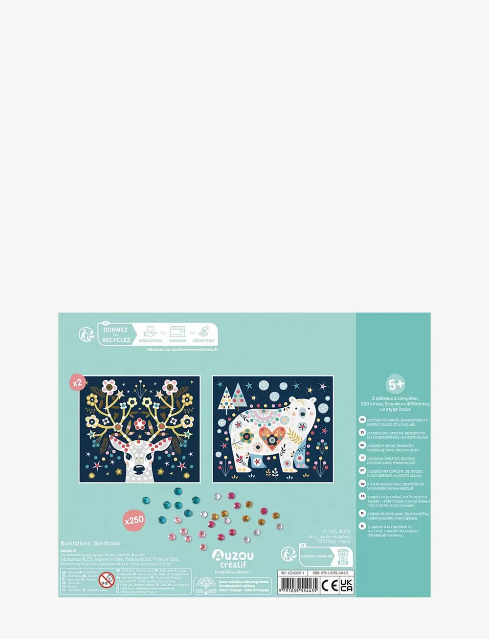 Auzou - Activity Kit - Rhinestone pictures - käsitöökomplekt - white - 1