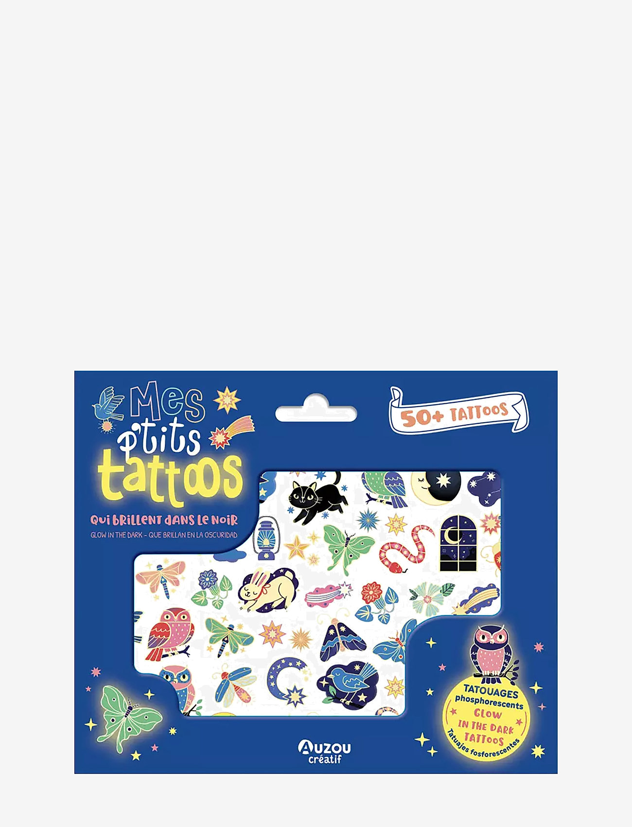 Auzou - Little Tattoos - Glow-in-the-Dark - tätoveeringud - blue - 0