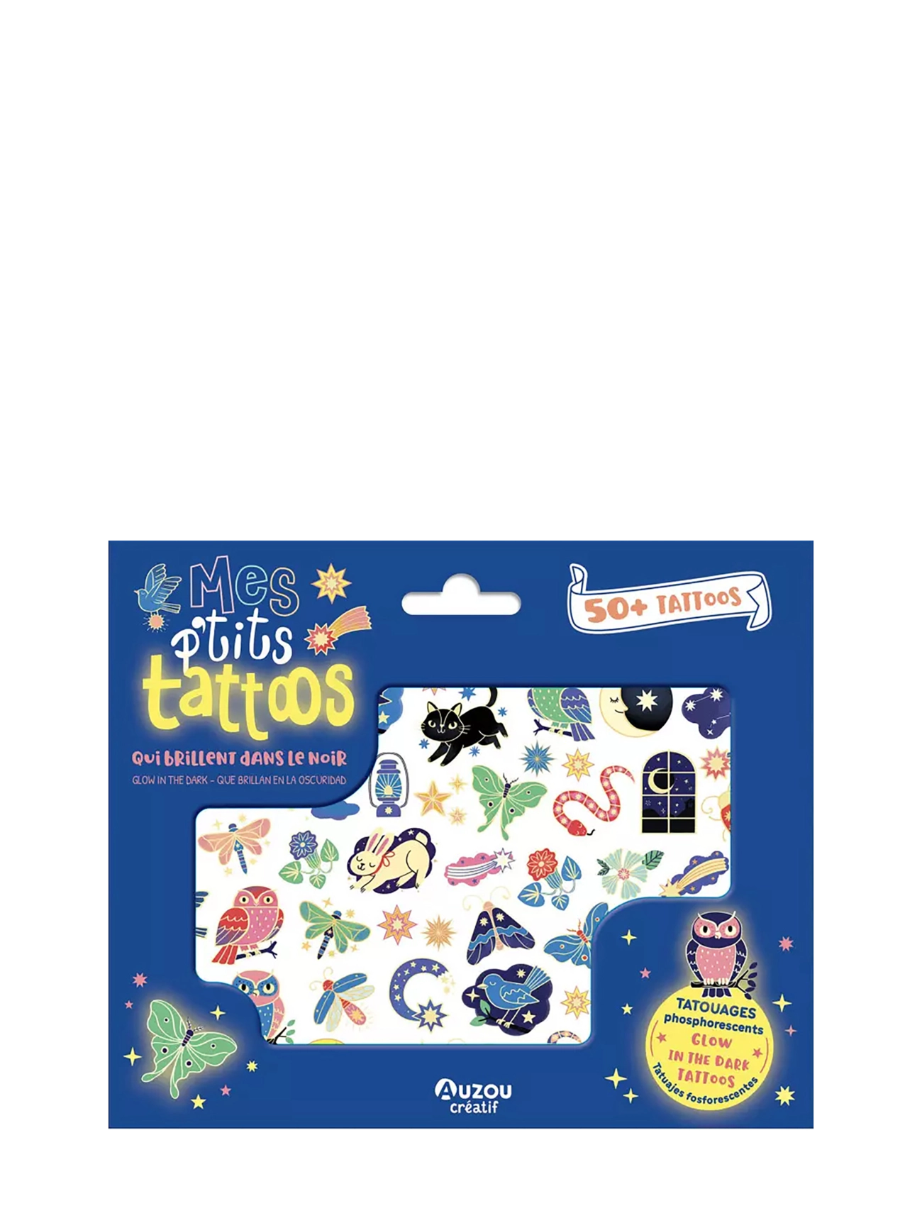 Auzou Little Tattoos - Glow-in-the-Dark - 4 for 3 - BLUE / multi