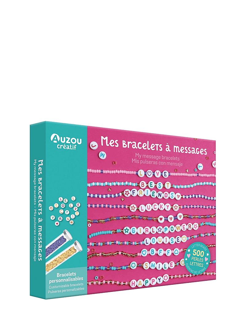 Auzou - Activity Kit - Message Bracelets - ehted & aksessuaarid - pink - 1